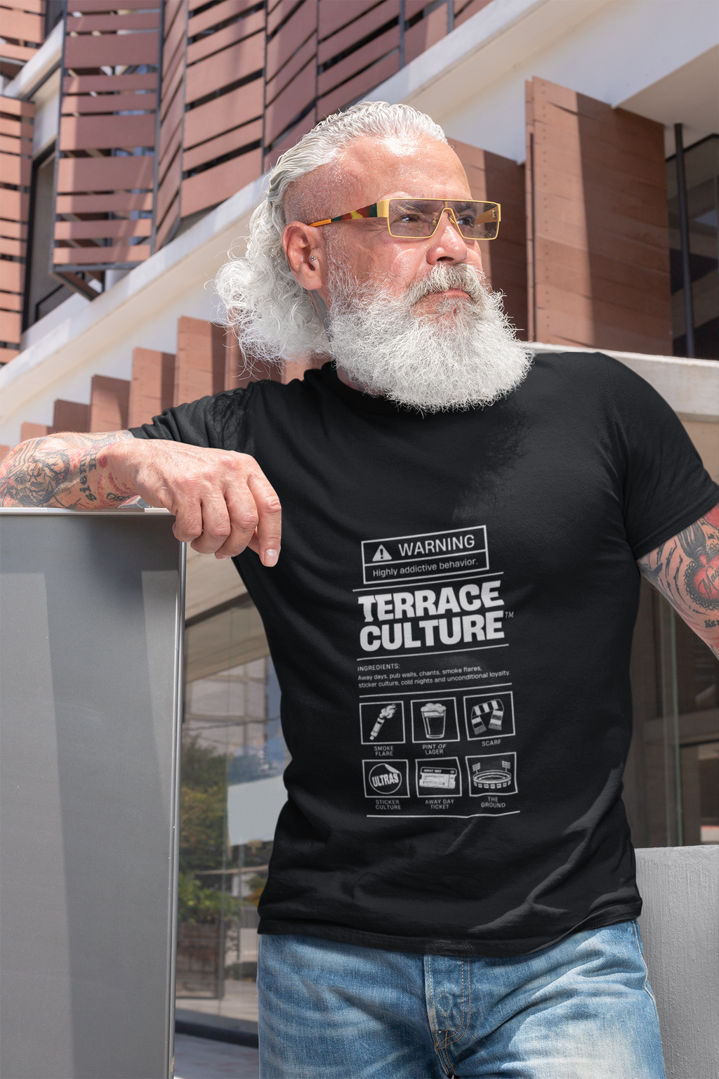 Terrace Culture T-Shirt — 'Instructio Label' Graphic Tee