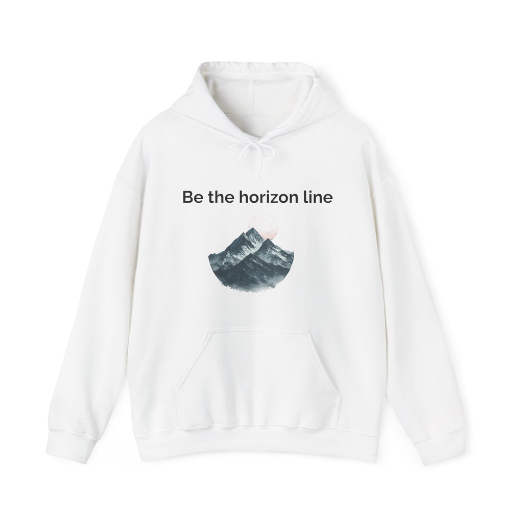 Be the horizon Line | Women's Motivational Graphic Mountain Wave Sunrise Hoodie