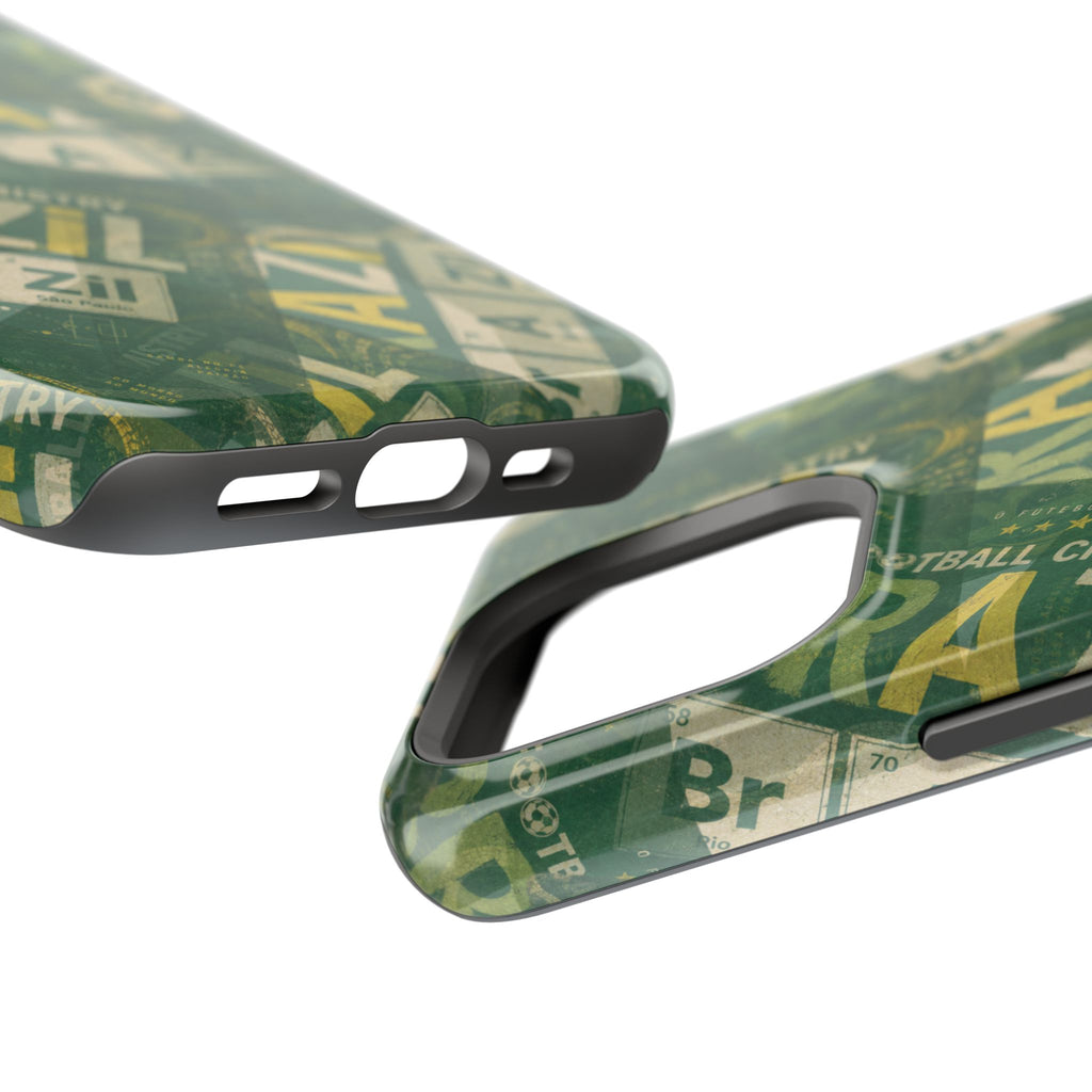 Brazil Football Phone Case | Green, gold, and chemistry.