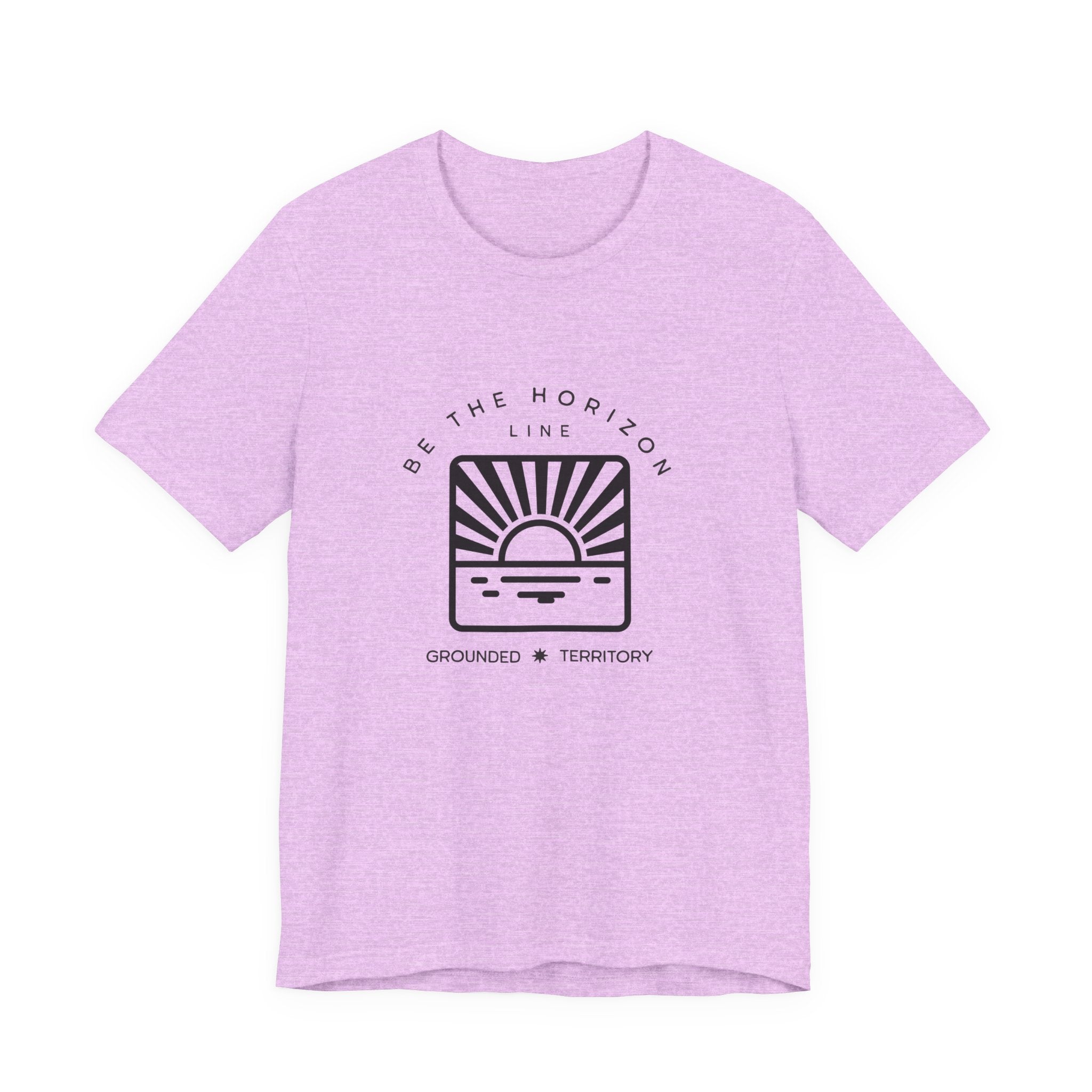 Be the horizon Line | Women's Motivational Graphic Batch Mountain Sunrise T-Shirt