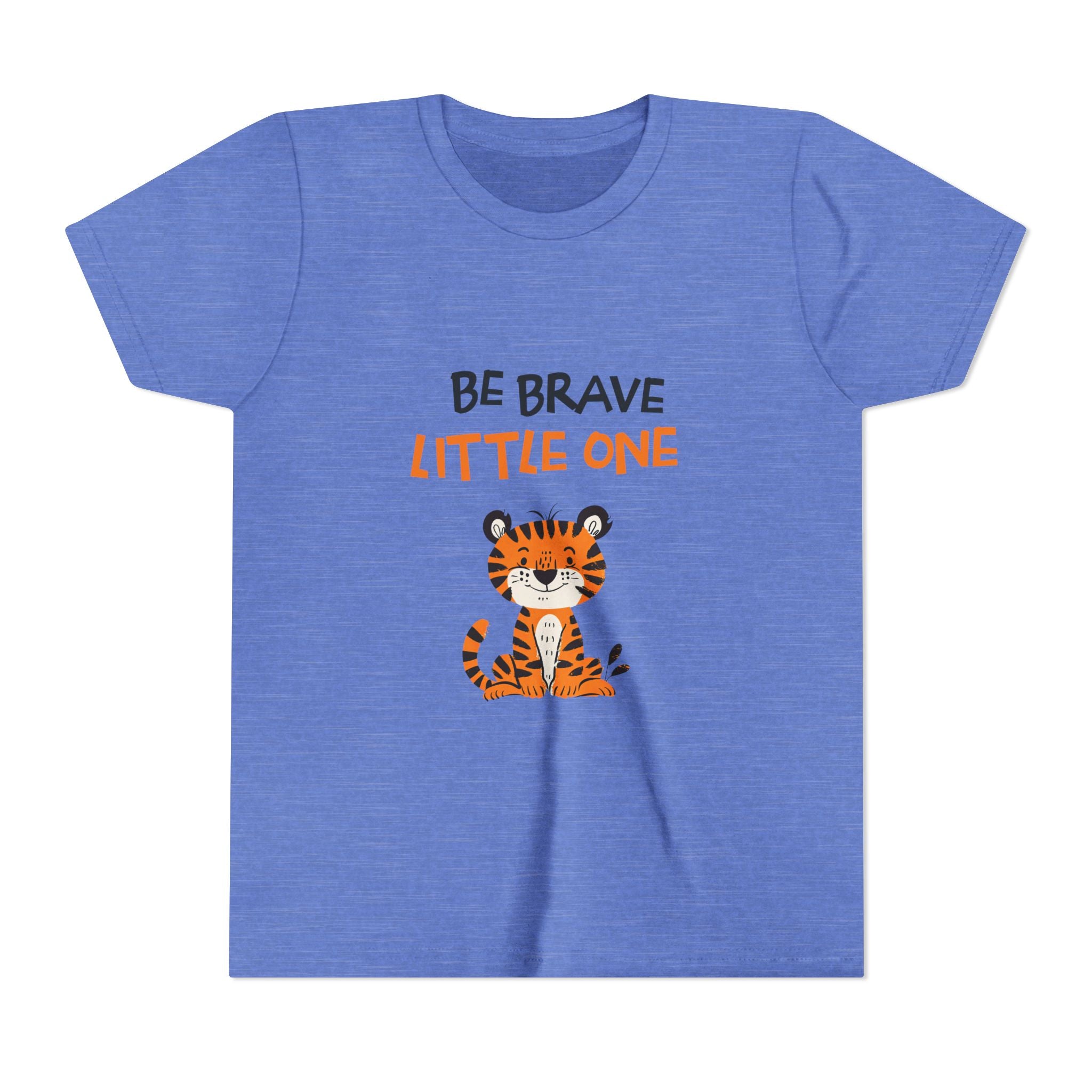 Be Brave Little One | Kids Motivational Graphic Cute Tiger T-Shirt