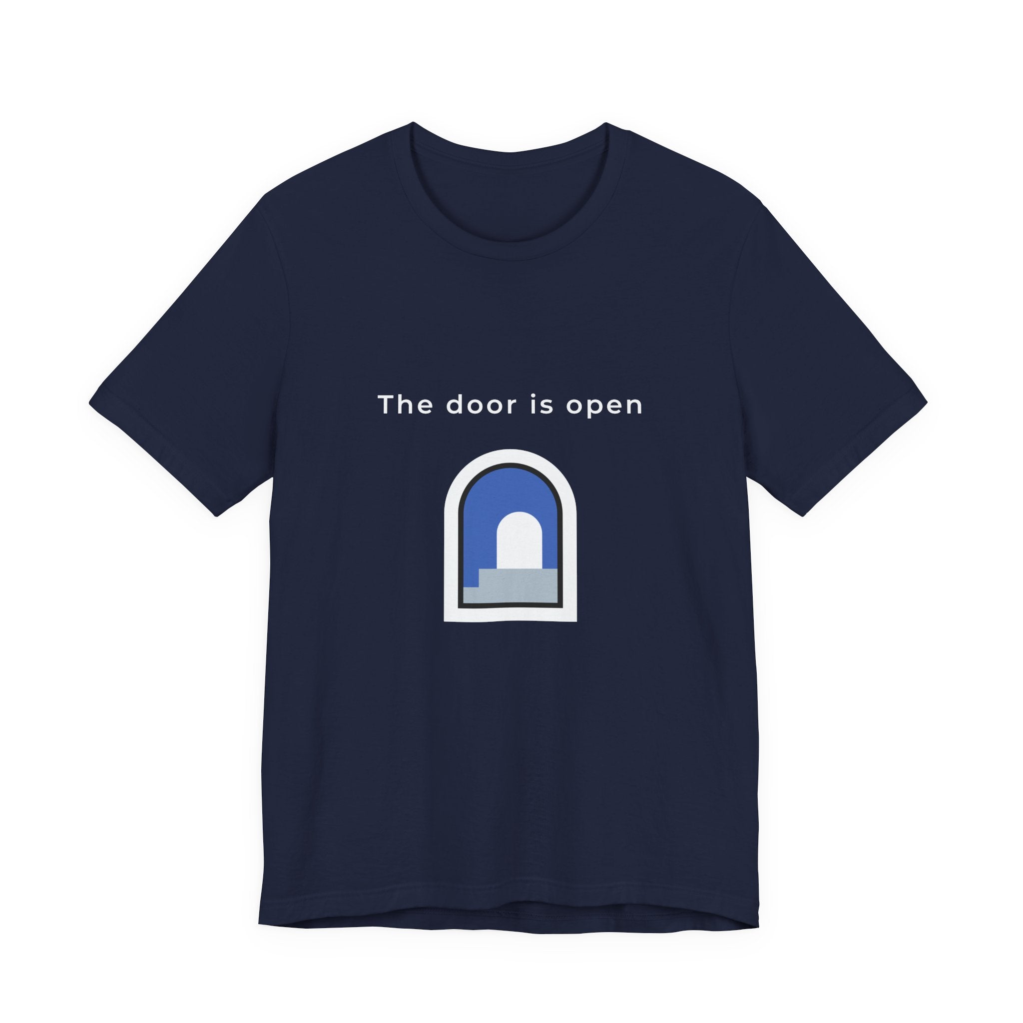 The Door Is Open | Men's Motivational Graphic Door T-Shirt
