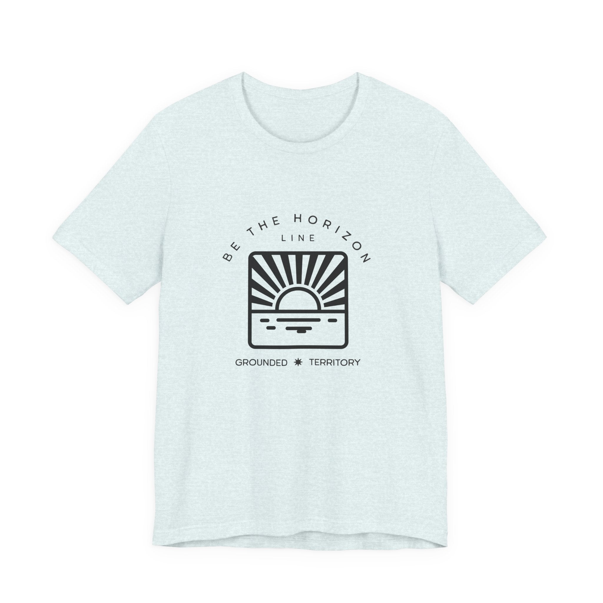 Be the horizon Line | Women's Motivational Graphic Batch Mountain Sunrise T-Shirt