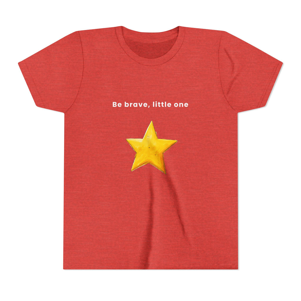 Be Brave Little One | Kids Motivational Graphic Handdrawn Star T-Shirt