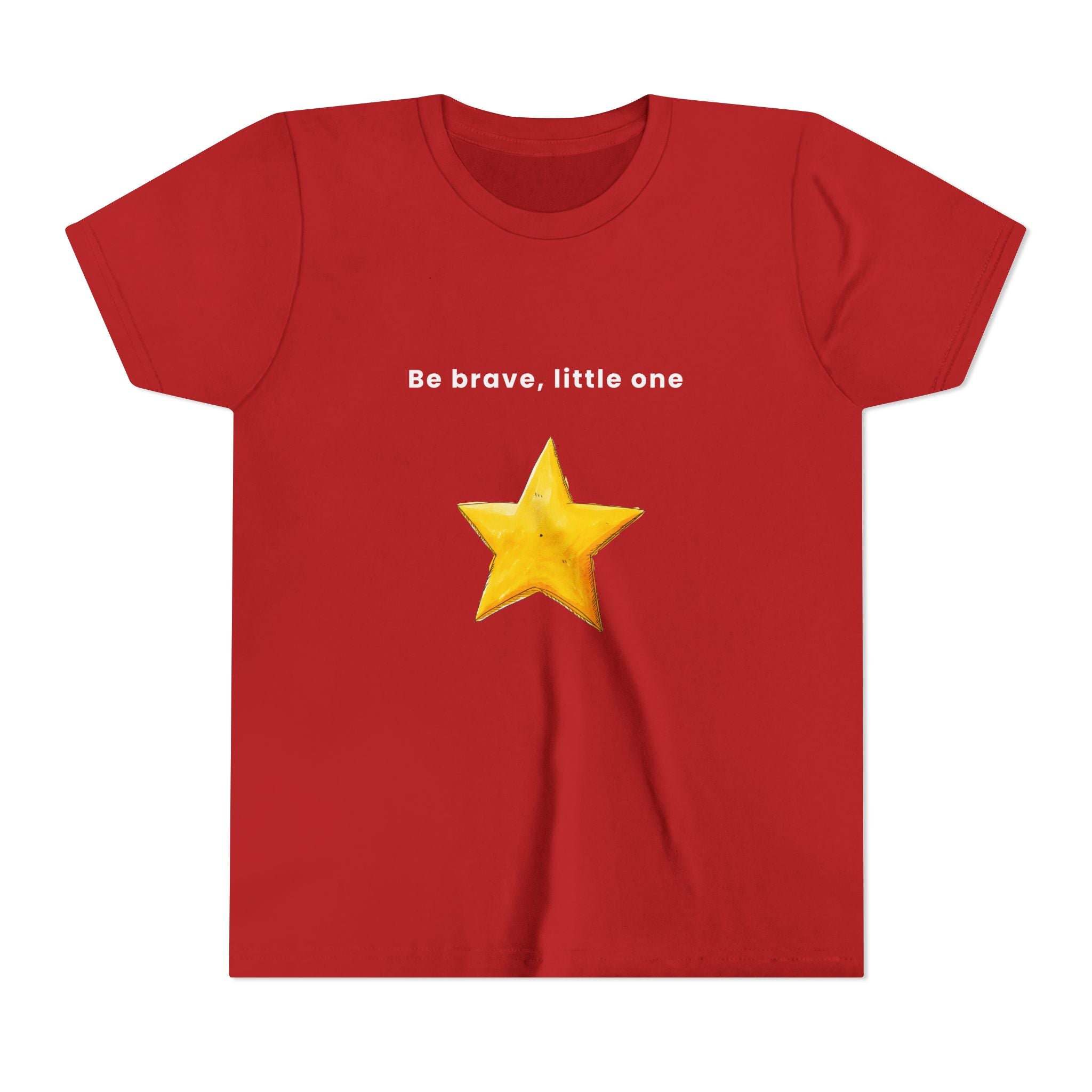 Be Brave Little One | Kids Motivational Graphic Handdrawn Star T-Shirt