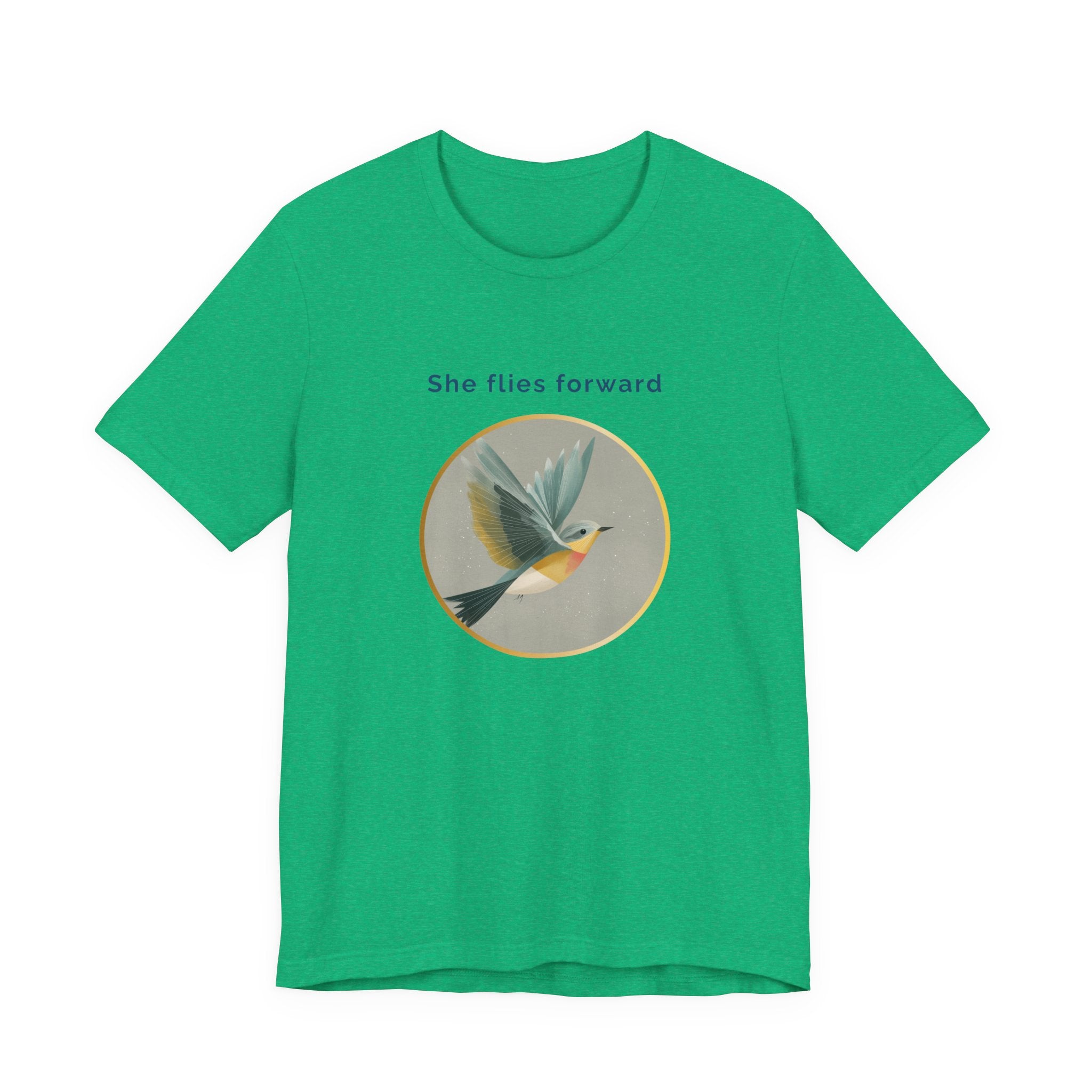 She Flies Forward | Women's Motivational Graphic Quiet Lift T-Shirt