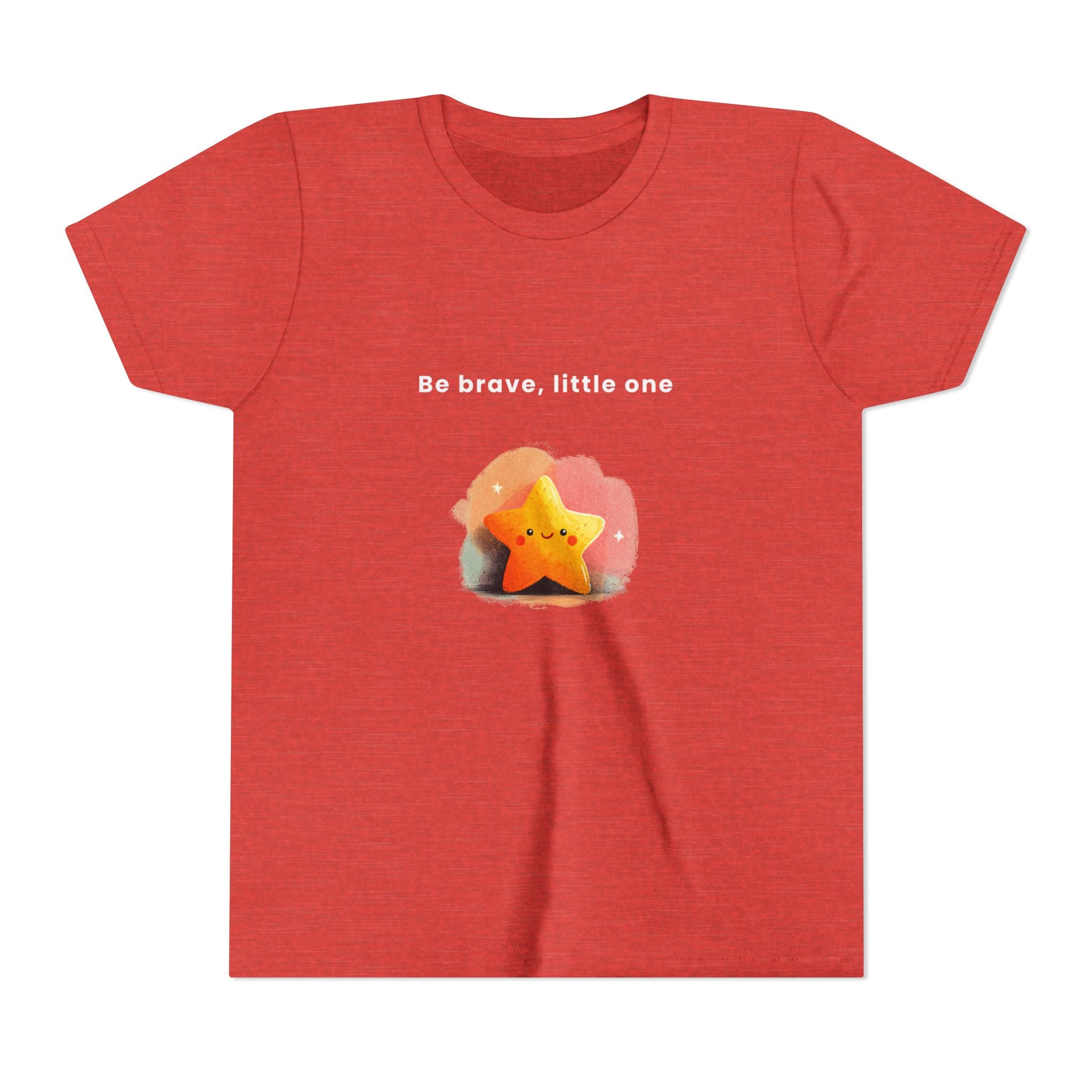 Be Brave Little One | Kids Motivational Graphic Soft Smile Star T-Shirt