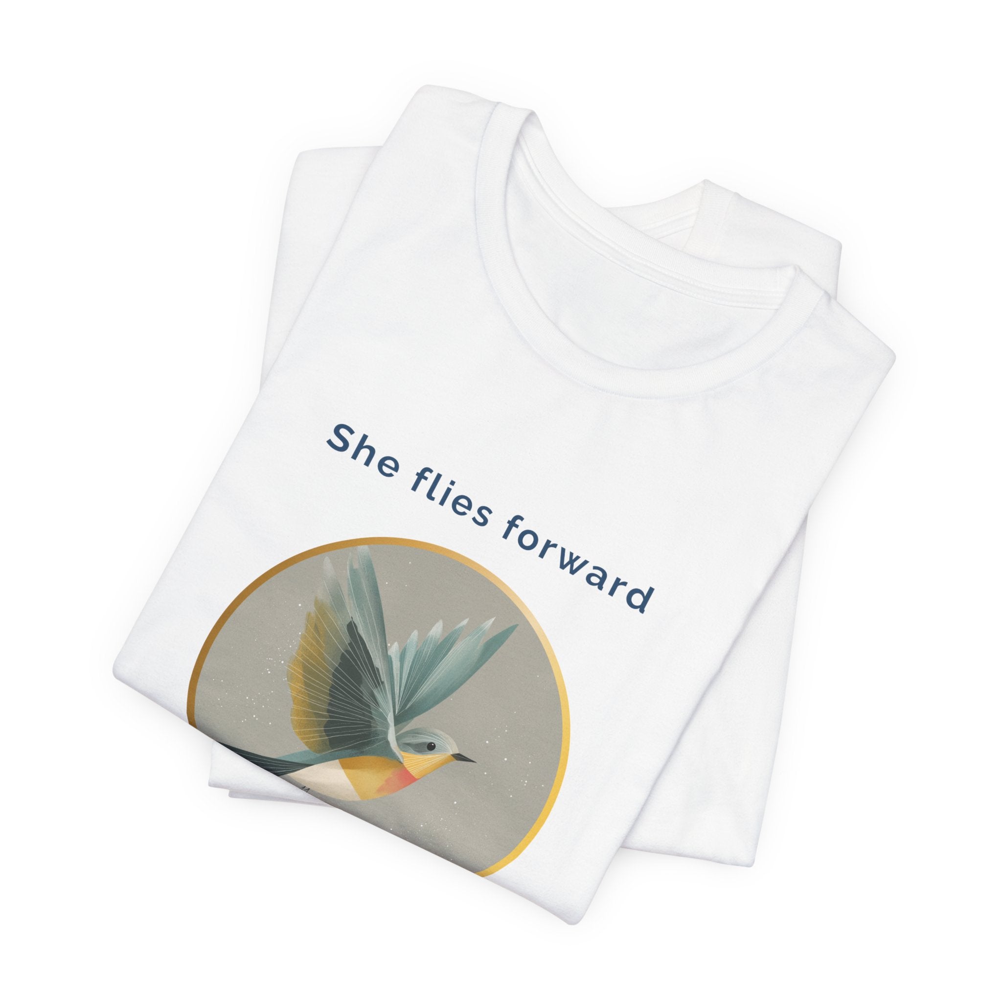 She Flies Forward | Women's Motivational Graphic Quiet Lift T-Shirt