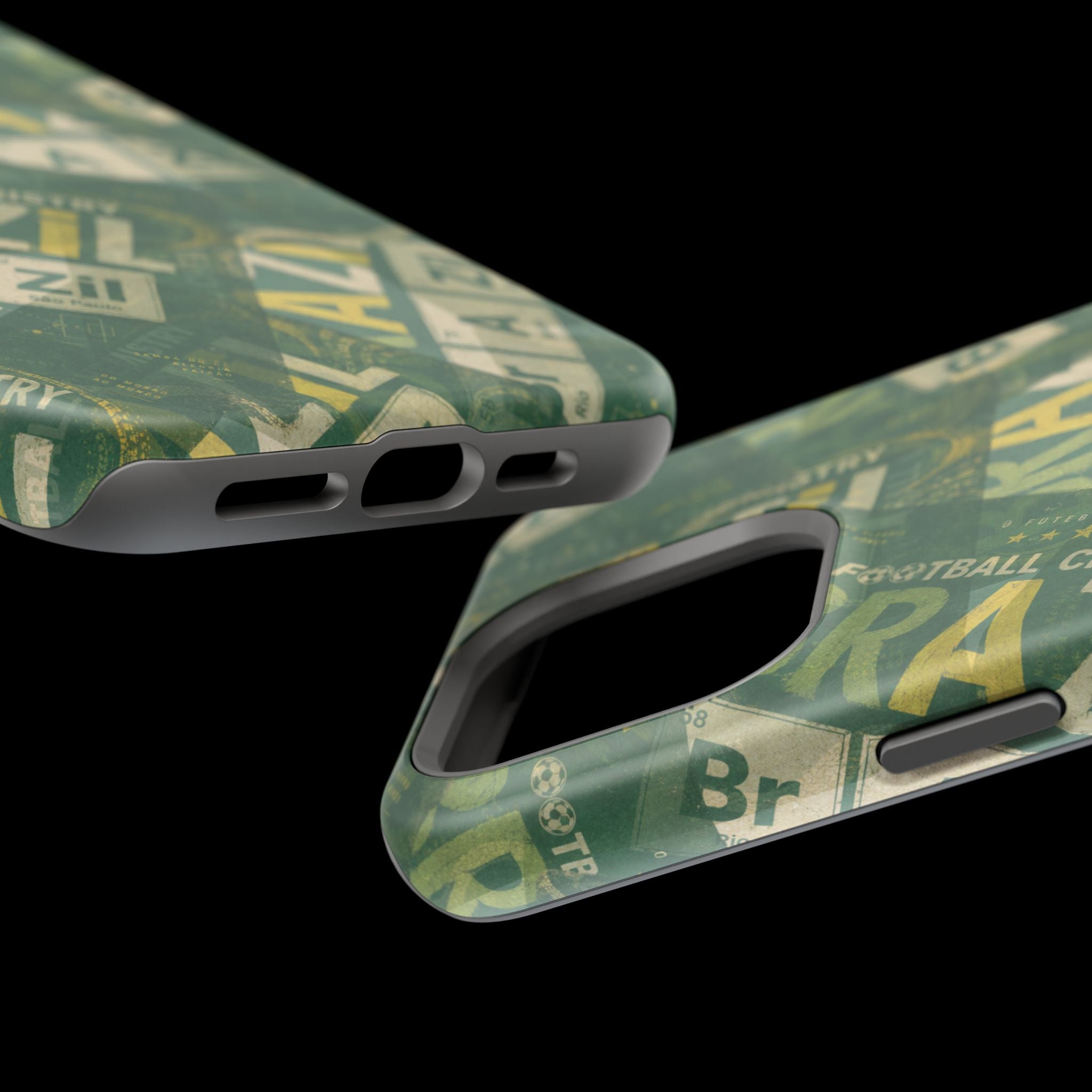 Brazil Football Phone Case | Green, gold, and chemistry.
