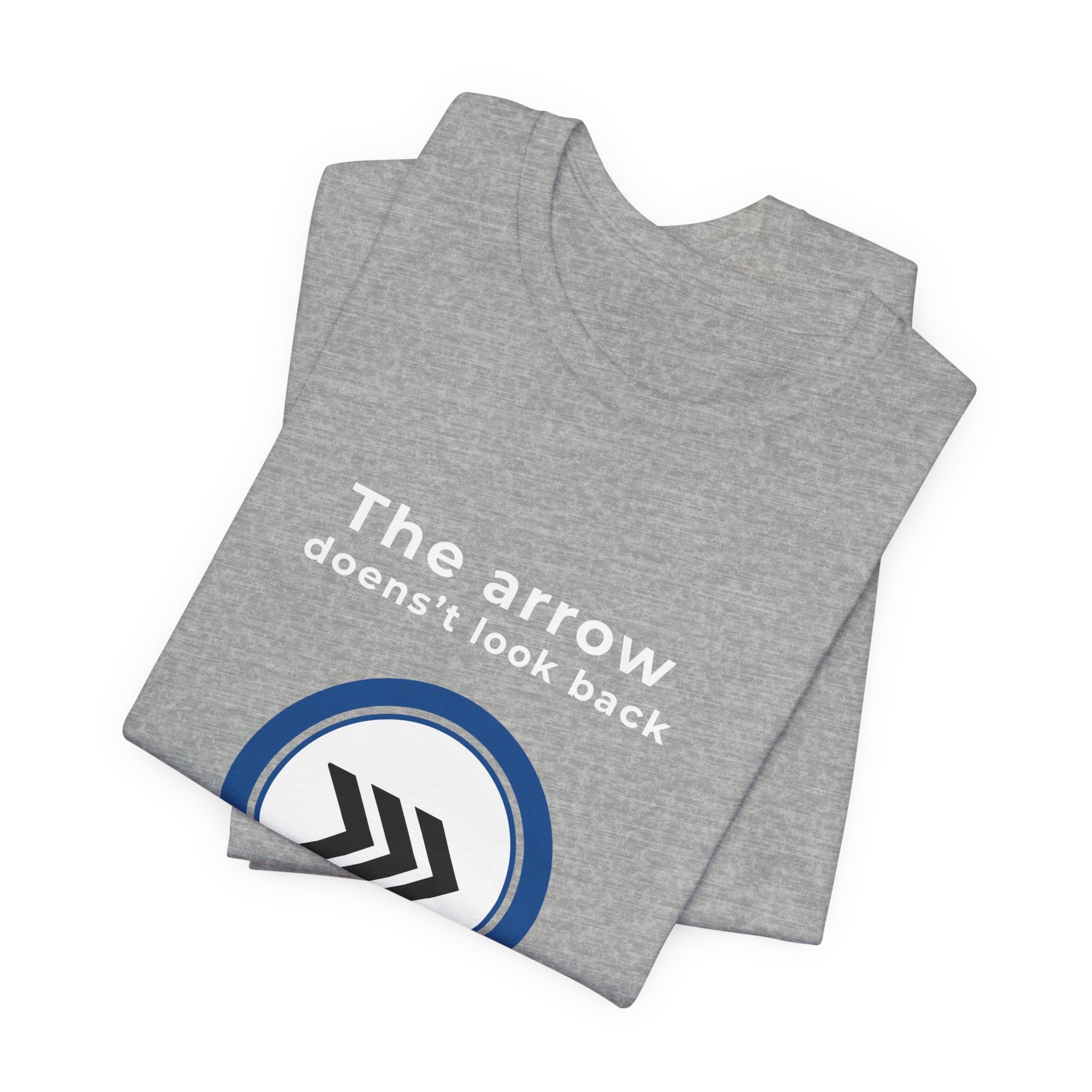 Arrow Circle Graphic Tee — Minimalist Directional Logo T-Shirt