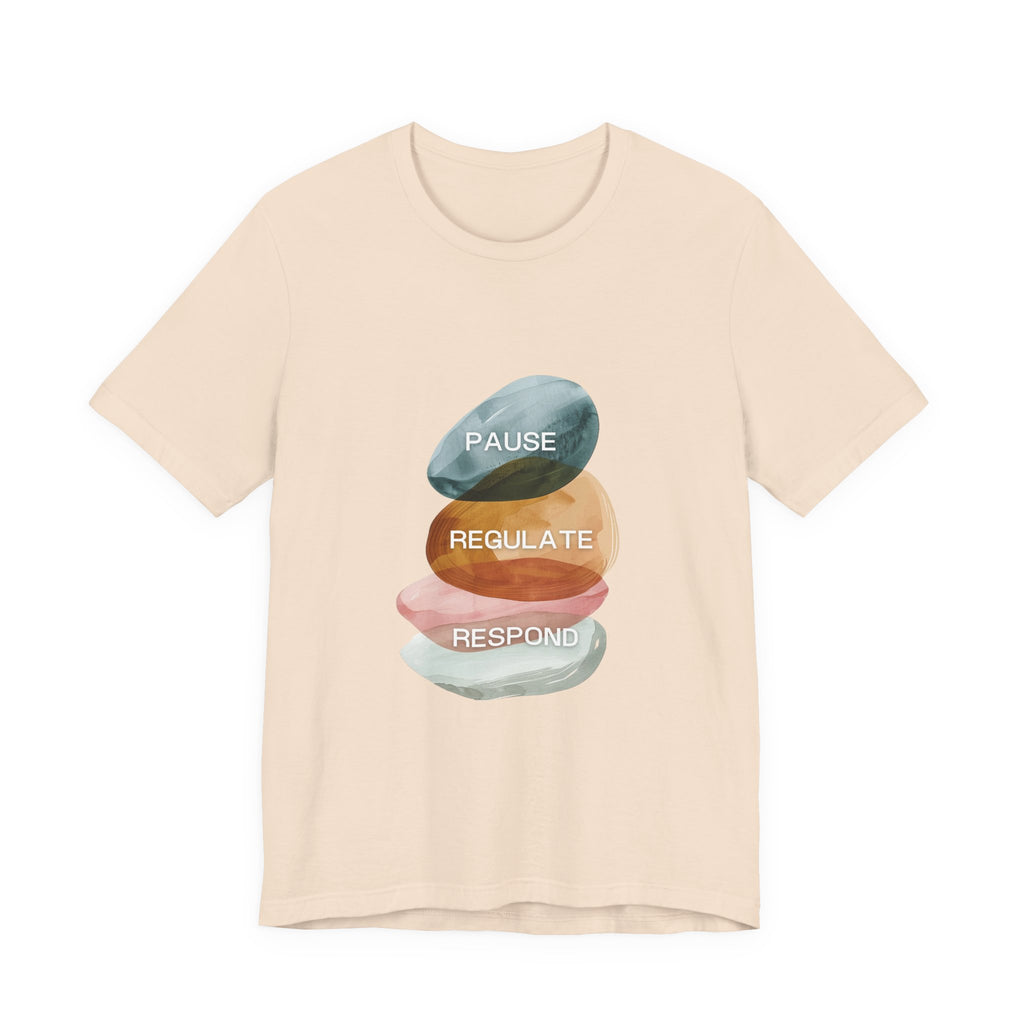 Pause Regulate Respond | Women's Motivational Graphic Vintage Women T-Shirt