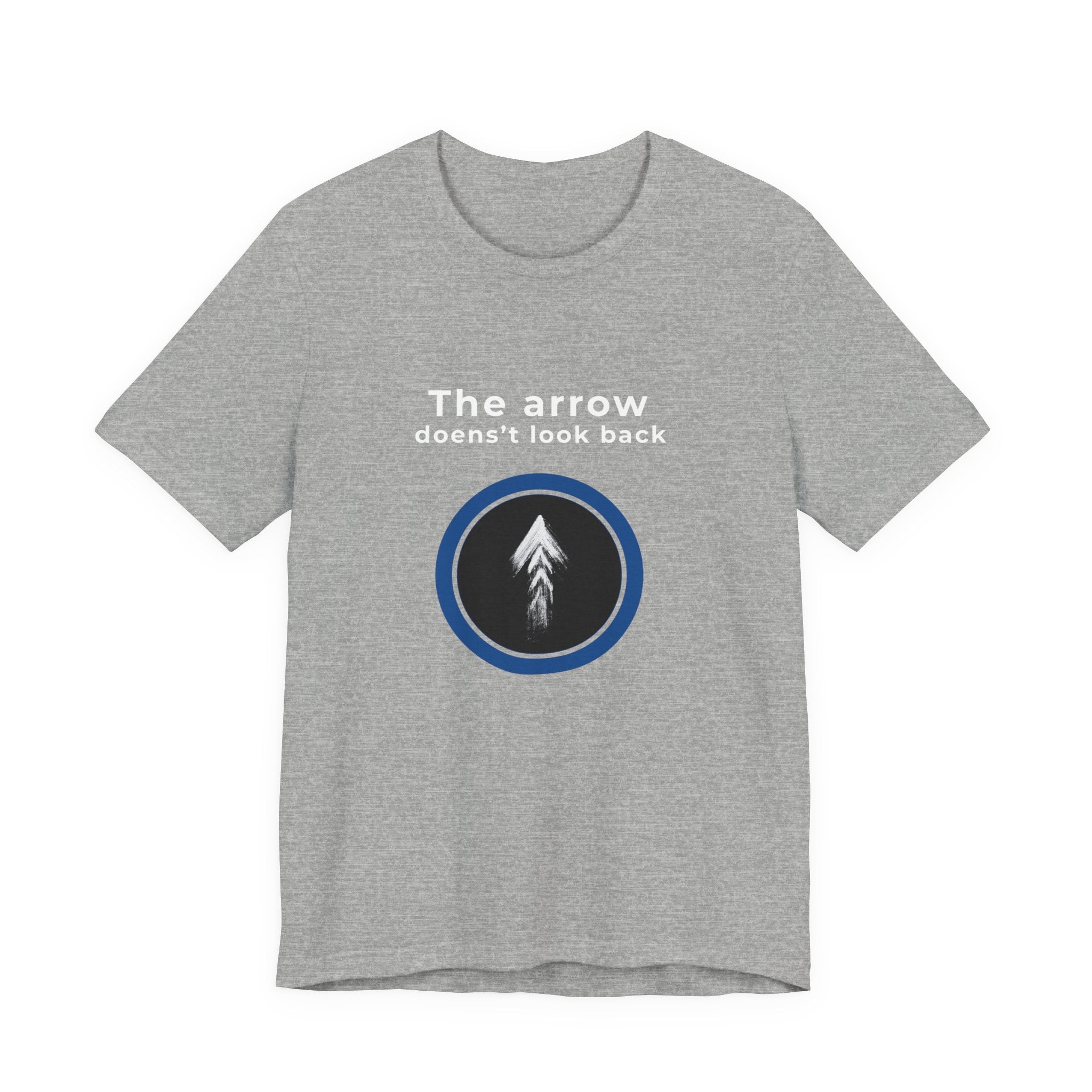 The Arrow Doesn't Look Back | Men's Motivational Graphic Pine Arrow T-Shirt