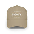 Tan baseball cap with "FOOTBALL CHEMISTRY" and chemical symbols for Germany.