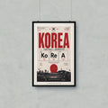 KOREA Football Chemistry poster with cities, text, and soccer imagery.