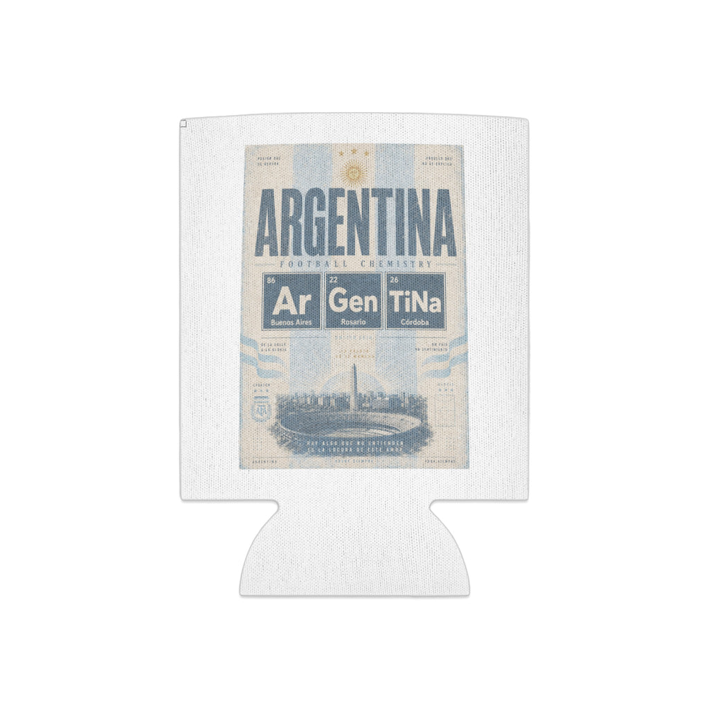 Argentina football chemistry design with periodic table elements.