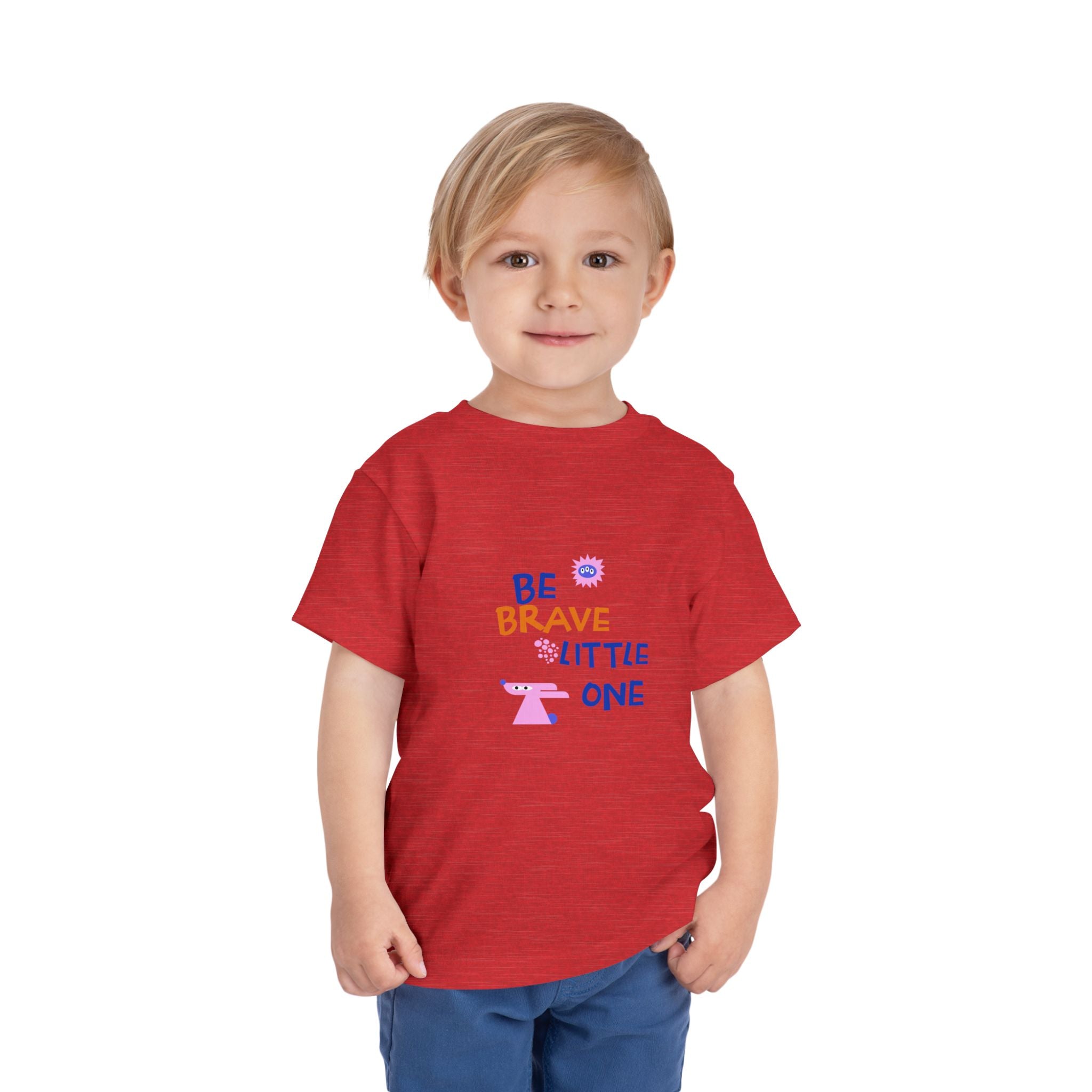 Be Brave Little One | Toddler Motivational Graphic Cute Motivational print T-Shirt