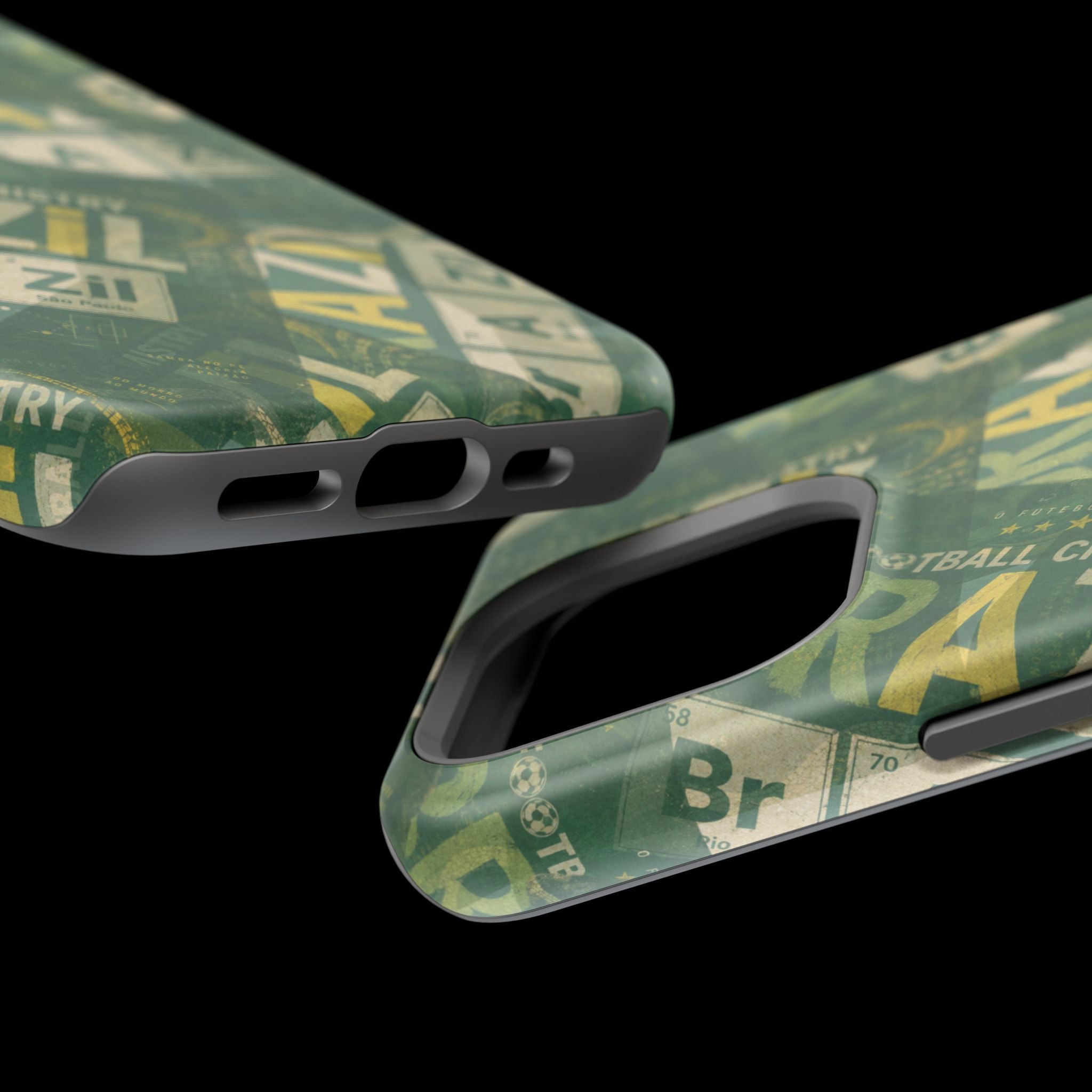 Brazil Football Phone Case | Green, gold, and chemistry.