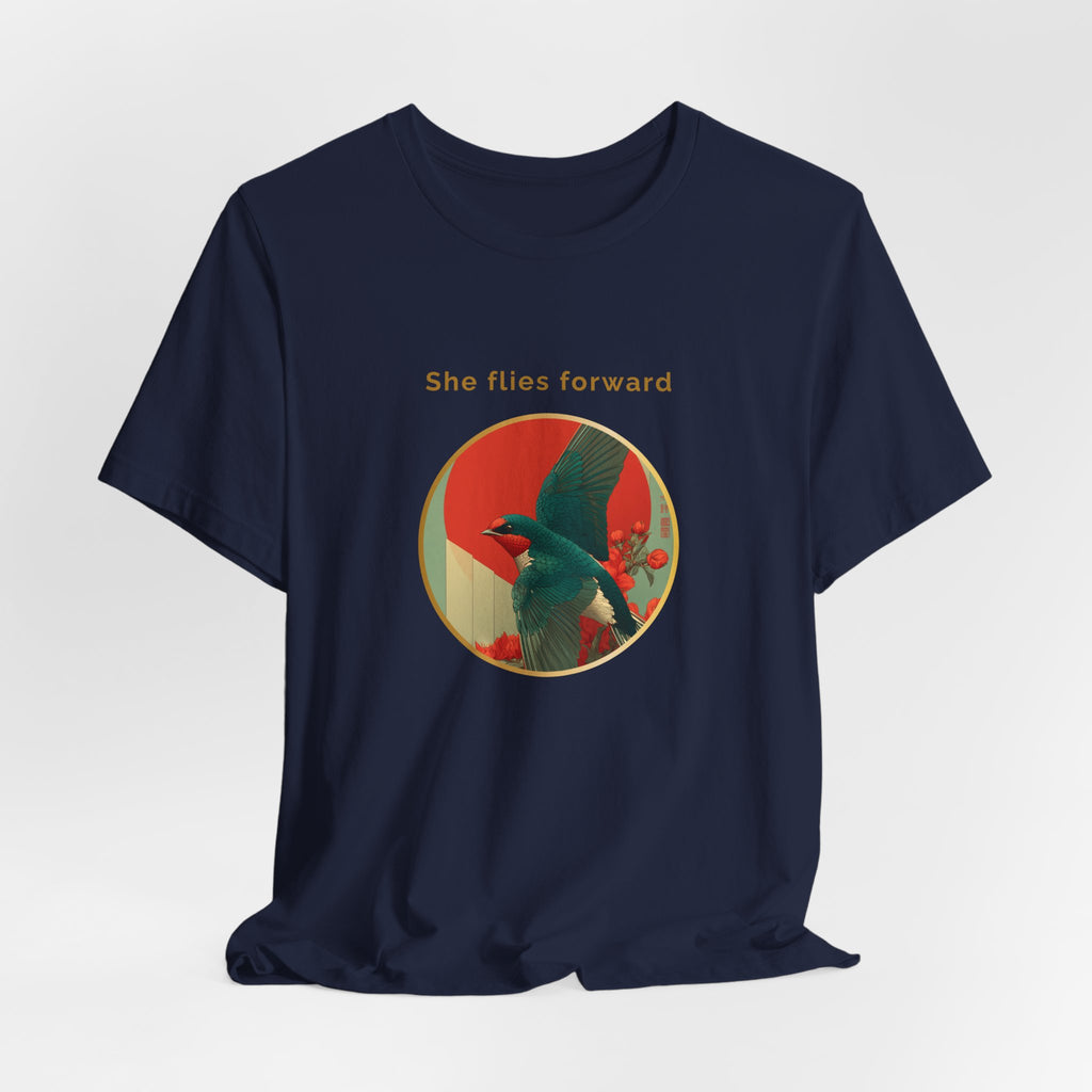 She Flies Forward | Women's Motivational Graphic Forward Flight T-shirt