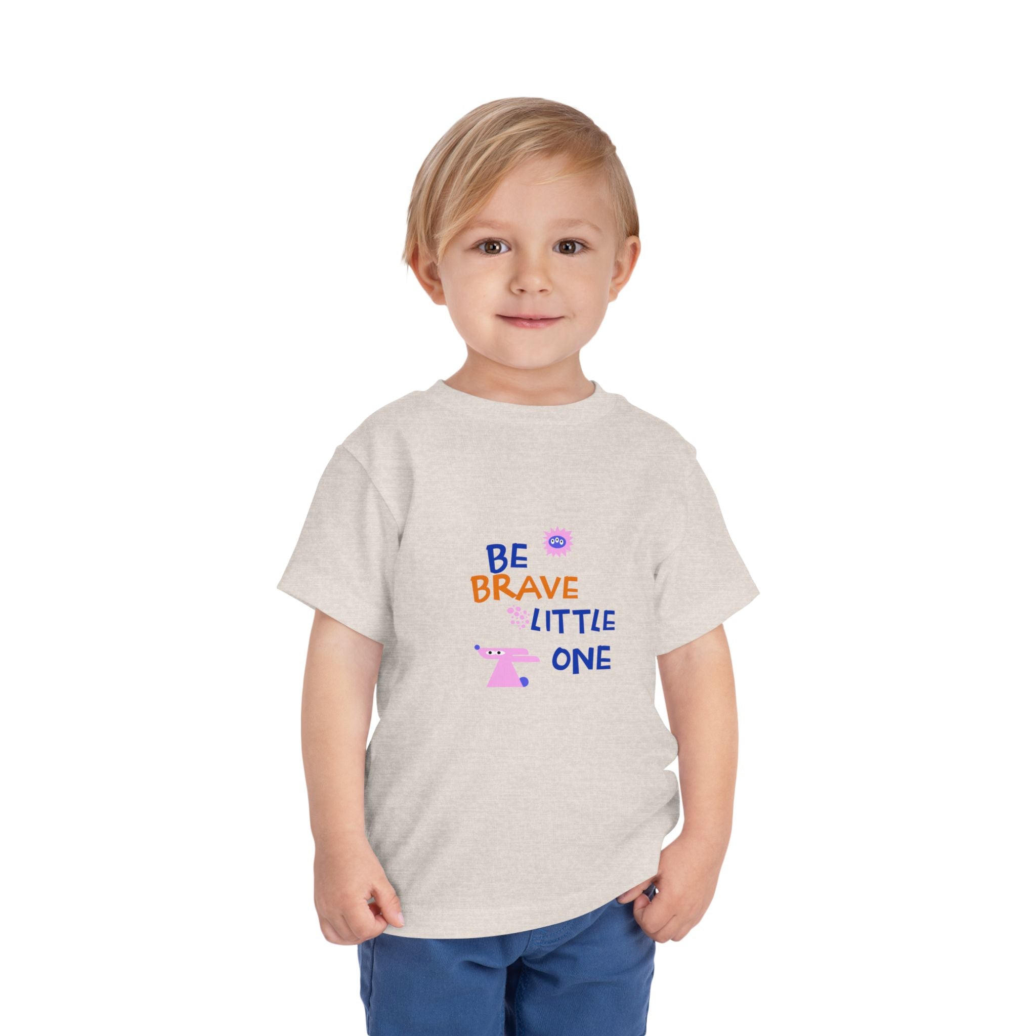 Be Brave Little One | Toddler Motivational Graphic Cute Motivational print T-Shirt