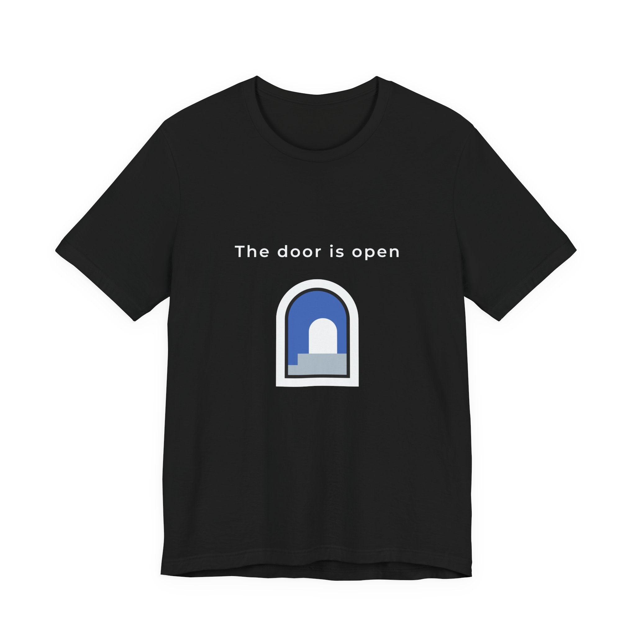The Door Is Open | Men's Motivational Graphic Door T-Shirt