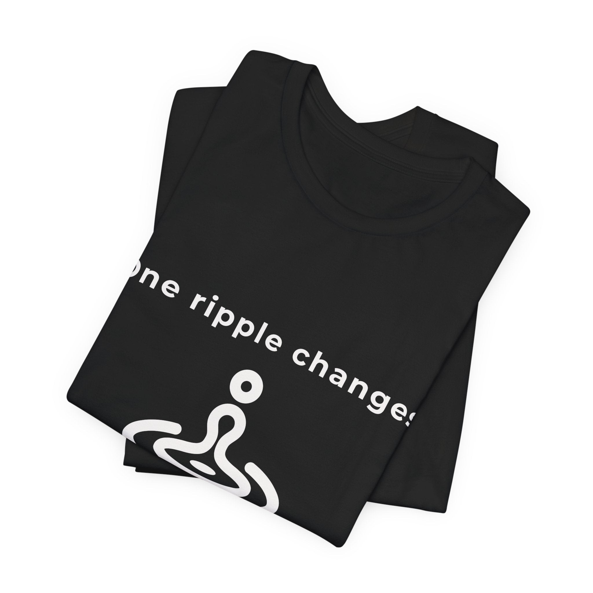 One ripple changes everything | Men's Motivational Graphic Water Ripple T-Shirt