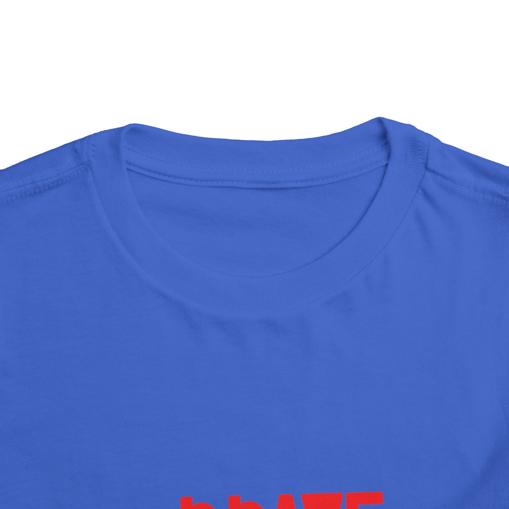 Be Brave Little One | Toddler Motivational Graphic Cute Colourful Lion T-Shirt