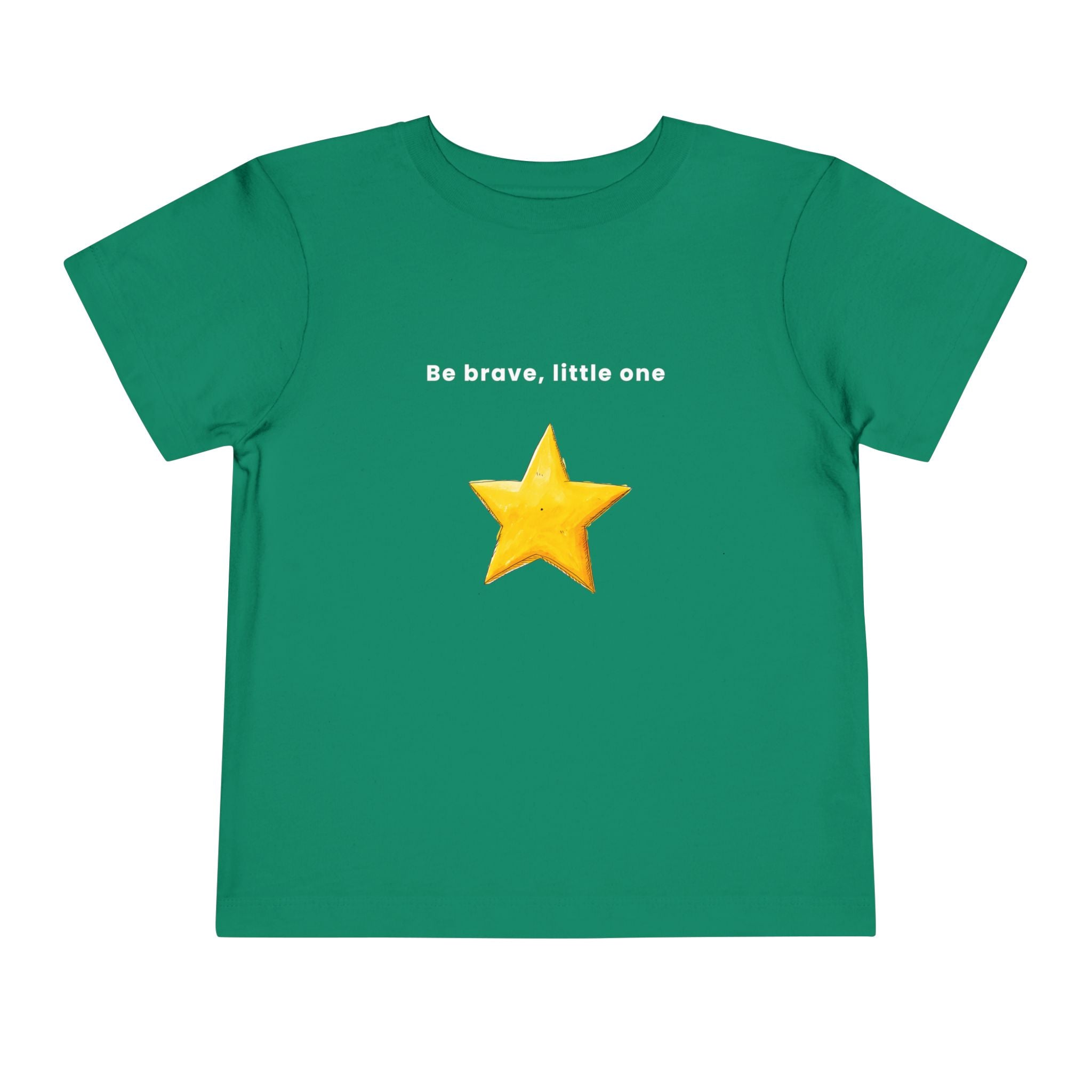 Be Brave Little One | Toddler Motivational Graphic Handdrawn Star T-Shirt