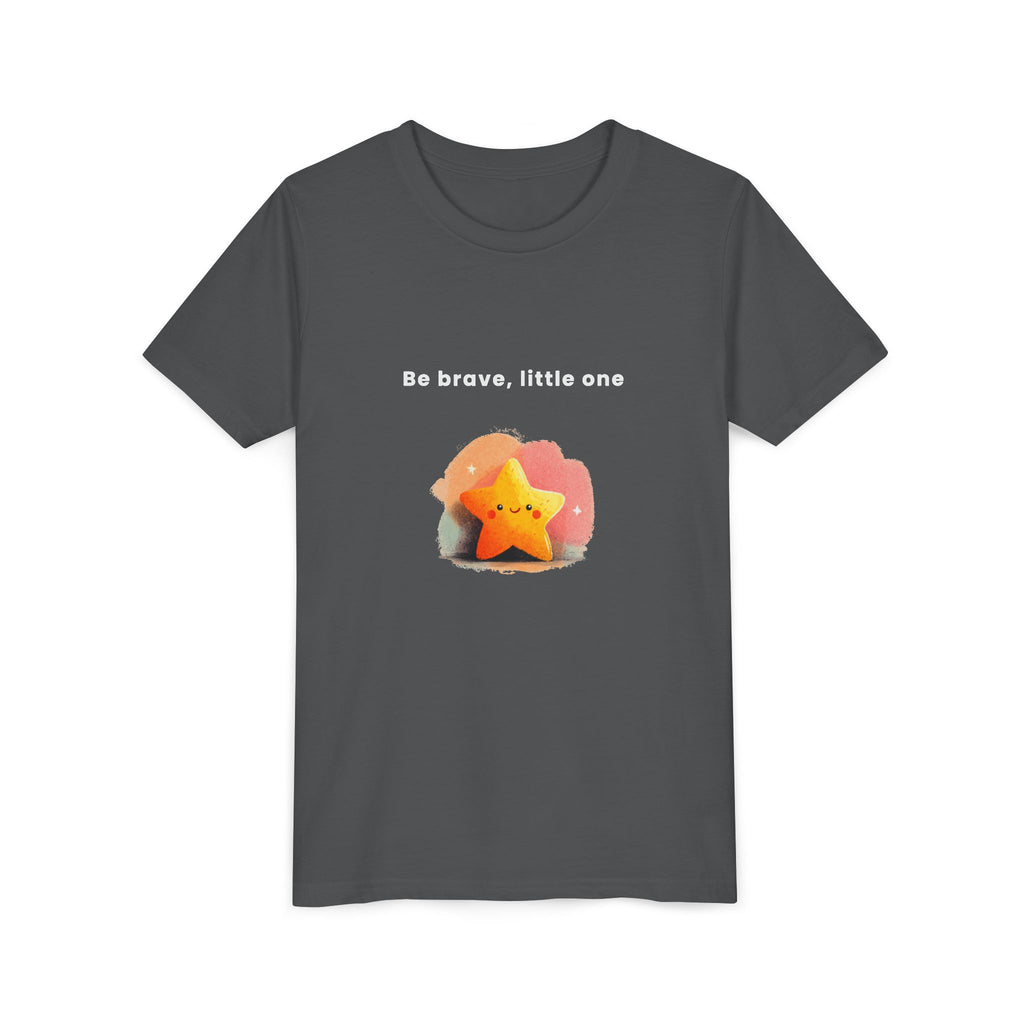 Be Brave Little One | Kids Motivational Graphic Soft Smile Star T-Shirt