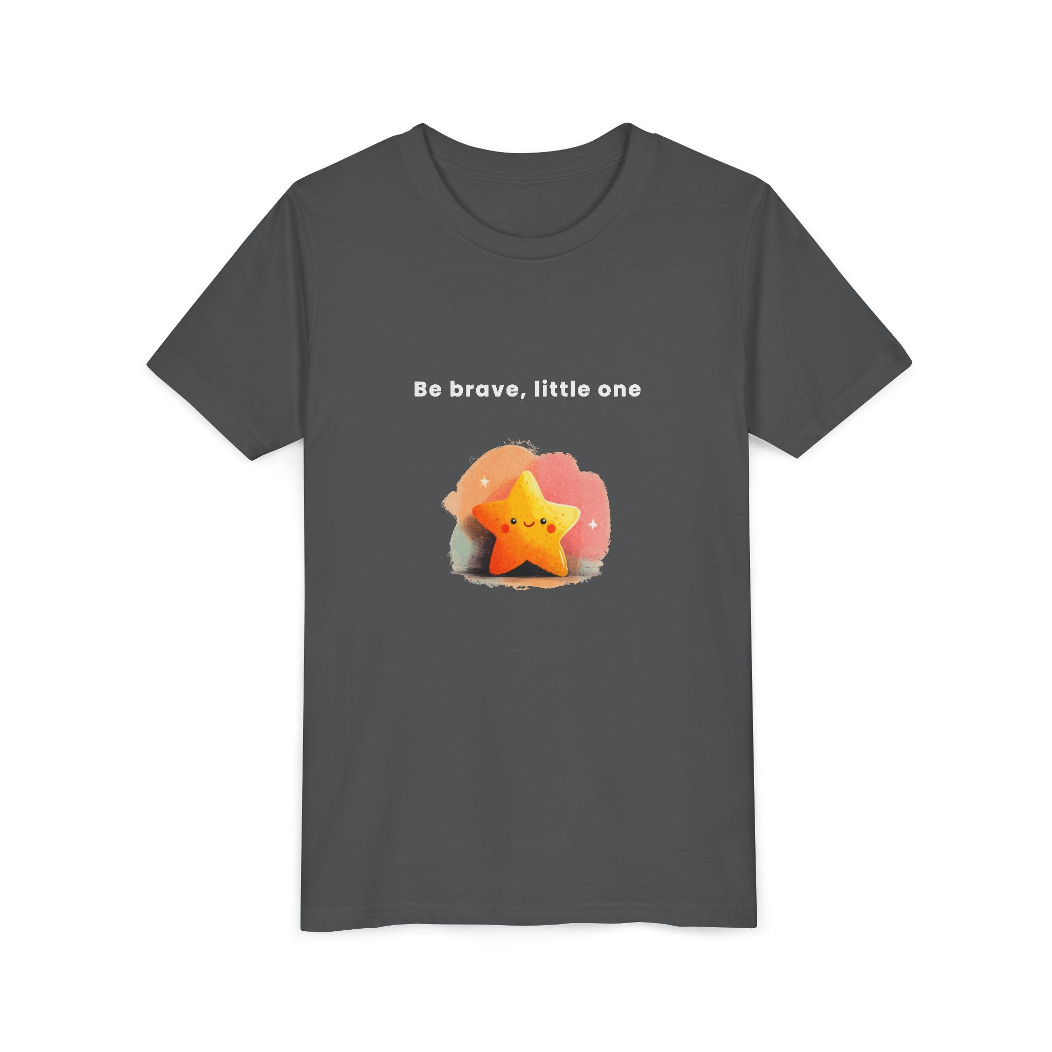 Be Brave Little One | Kids Motivational Graphic Soft Smile Star T-Shirt