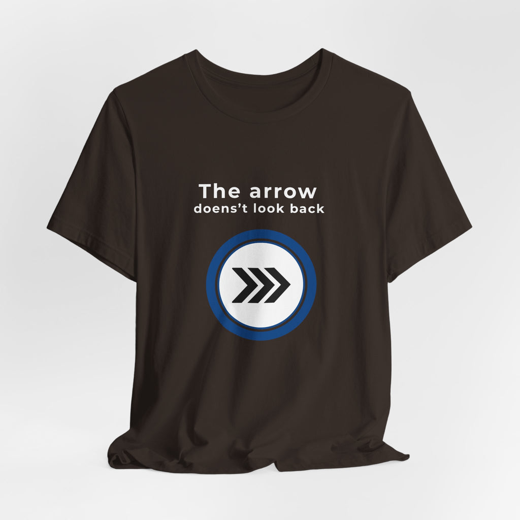 Arrow Circle Graphic Tee — Minimalist Directional Logo T-Shirt