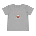 Be Brave Little One | Toddler Motivational Graphic White and Bronze Star Badge T-Shirt