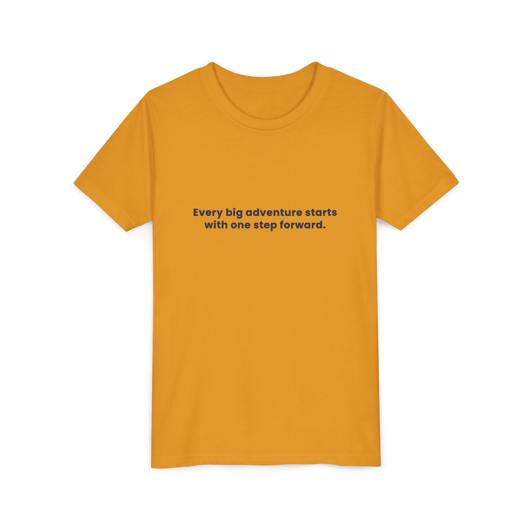 Every big adventure starts with one step forward | Kids Motivational T-Shirt
