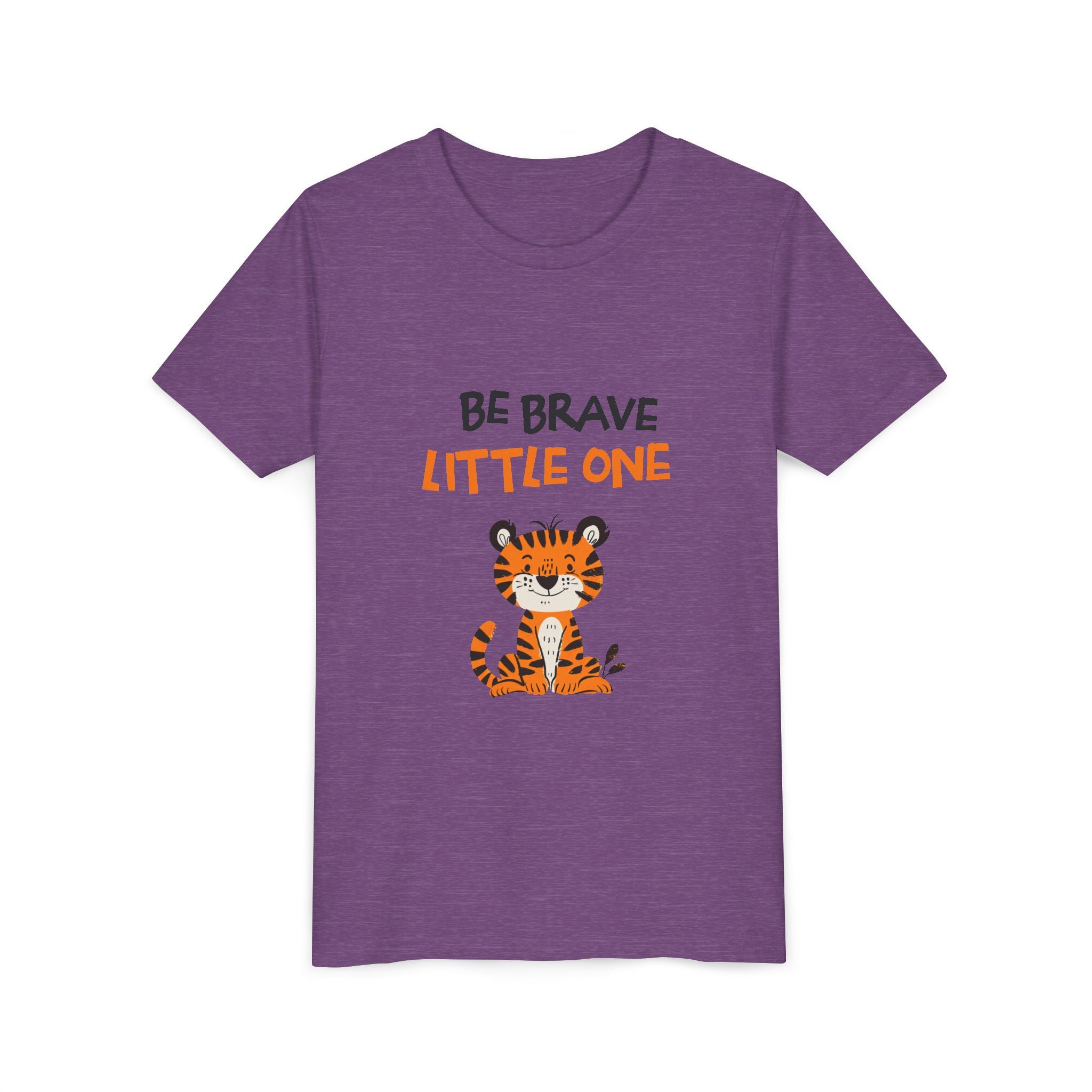 Be Brave Little One | Kids Motivational Graphic Cute Tiger T-Shirt