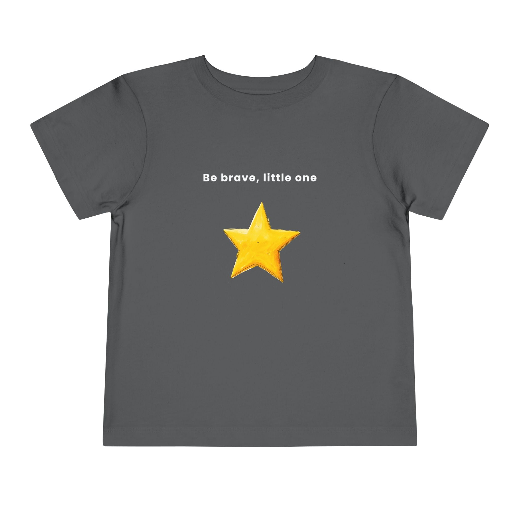 Be Brave Little One | Toddler Motivational Graphic Handdrawn Star T-Shirt