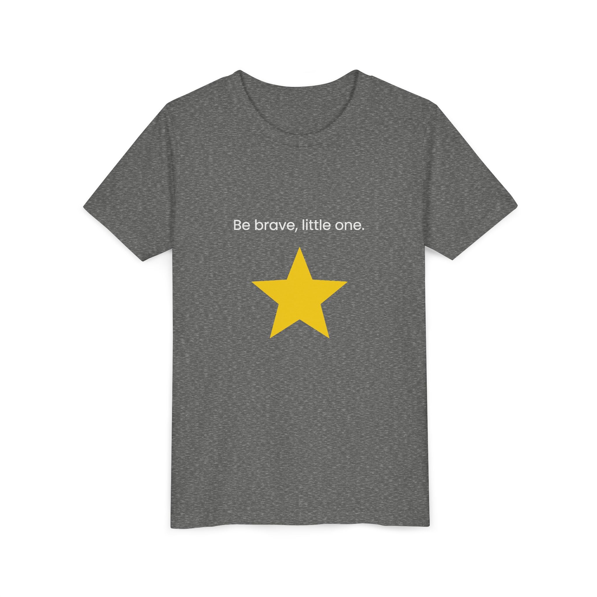 Be Brave Little One | Kids Motivational Graphic Minimalistic Golden Star T-Shirt