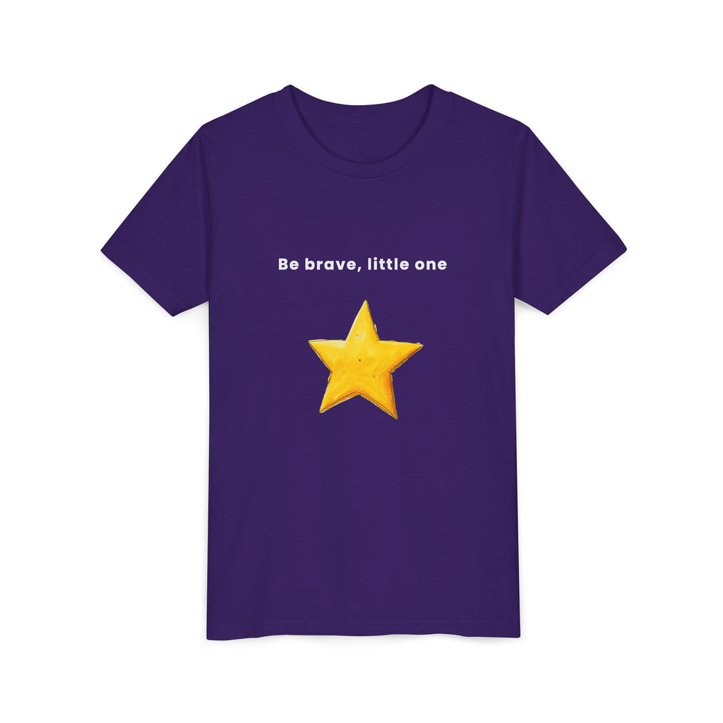 Be Brave Little One | Kids Motivational Graphic Handdrawn Star T-Shirt