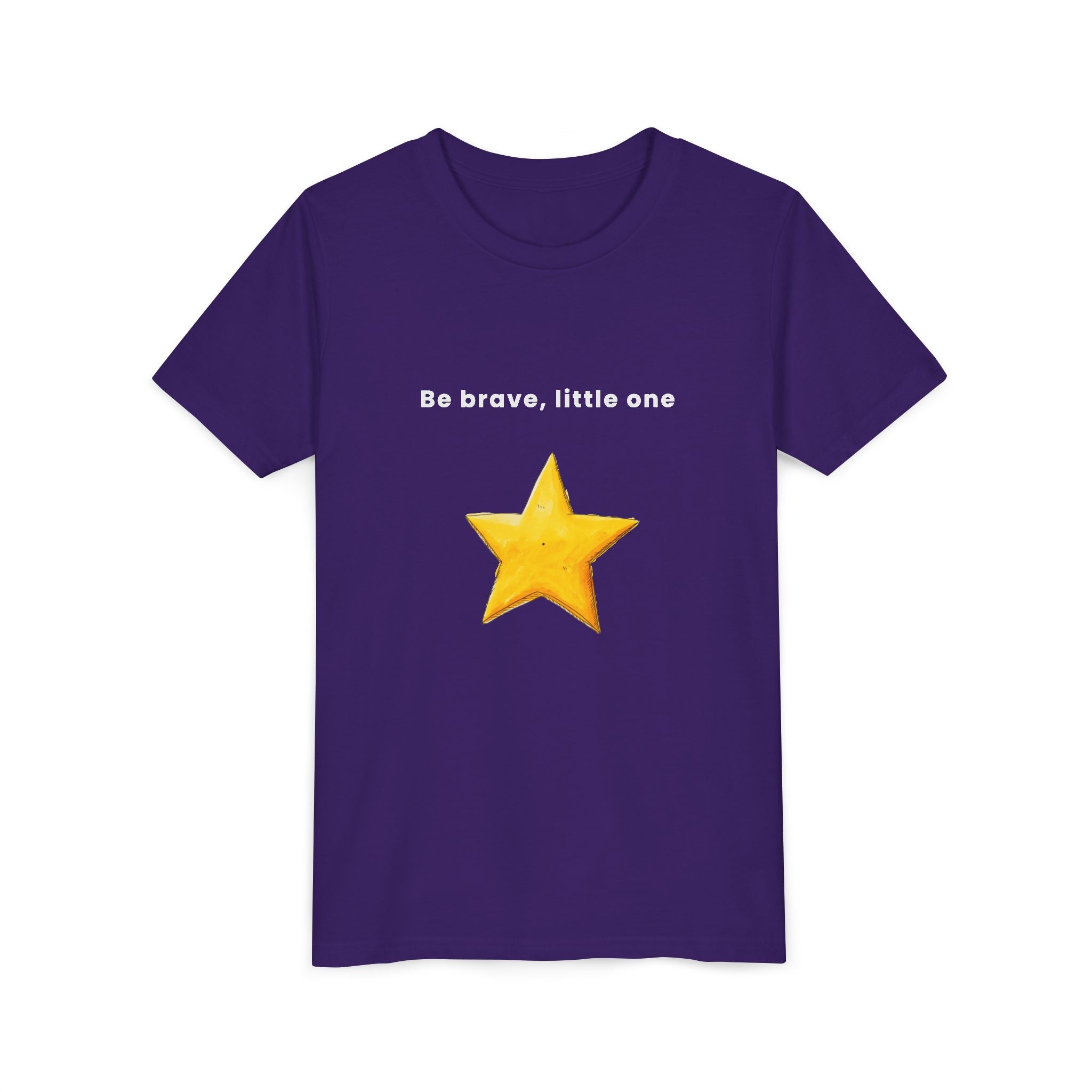 Be Brave Little One | Kids Motivational Graphic Handdrawn Star T-Shirt