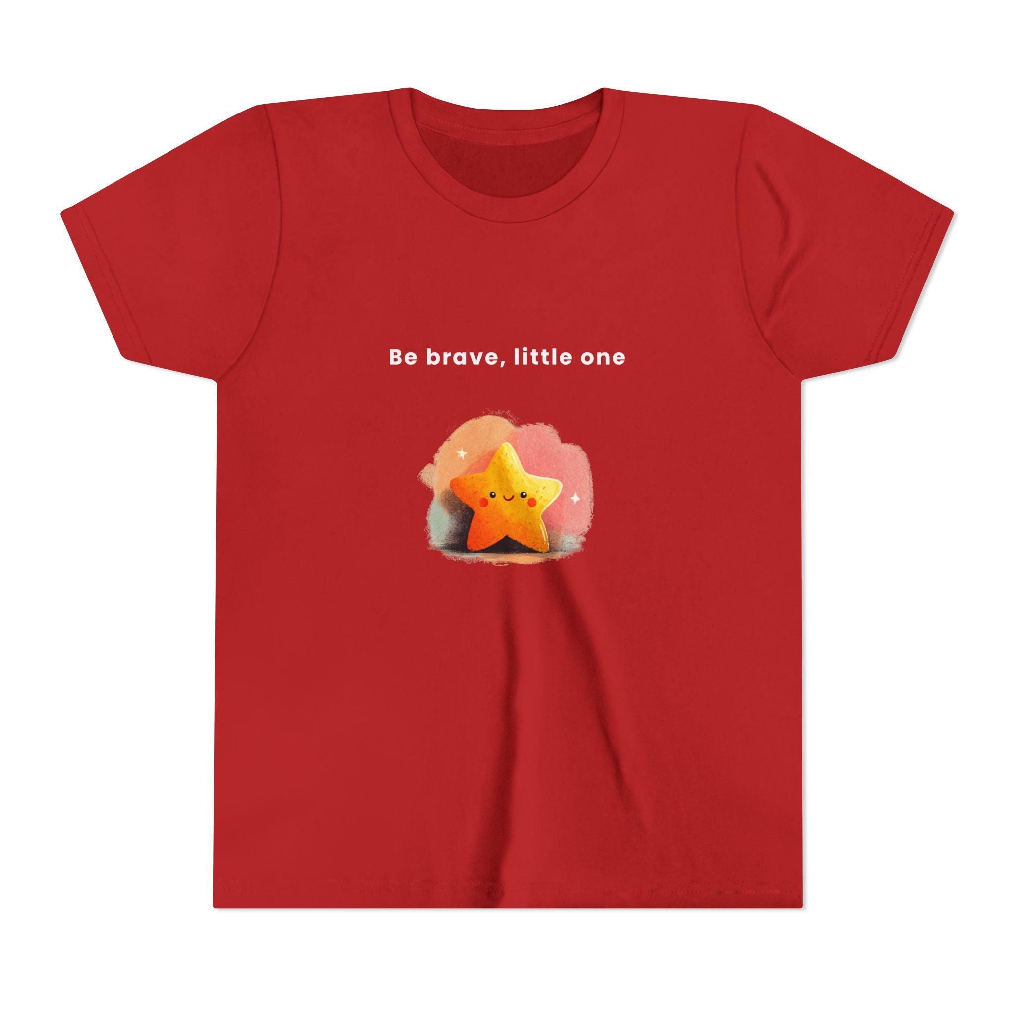 Be Brave Little One | Kids Motivational Graphic Soft Smile Star T-Shirt