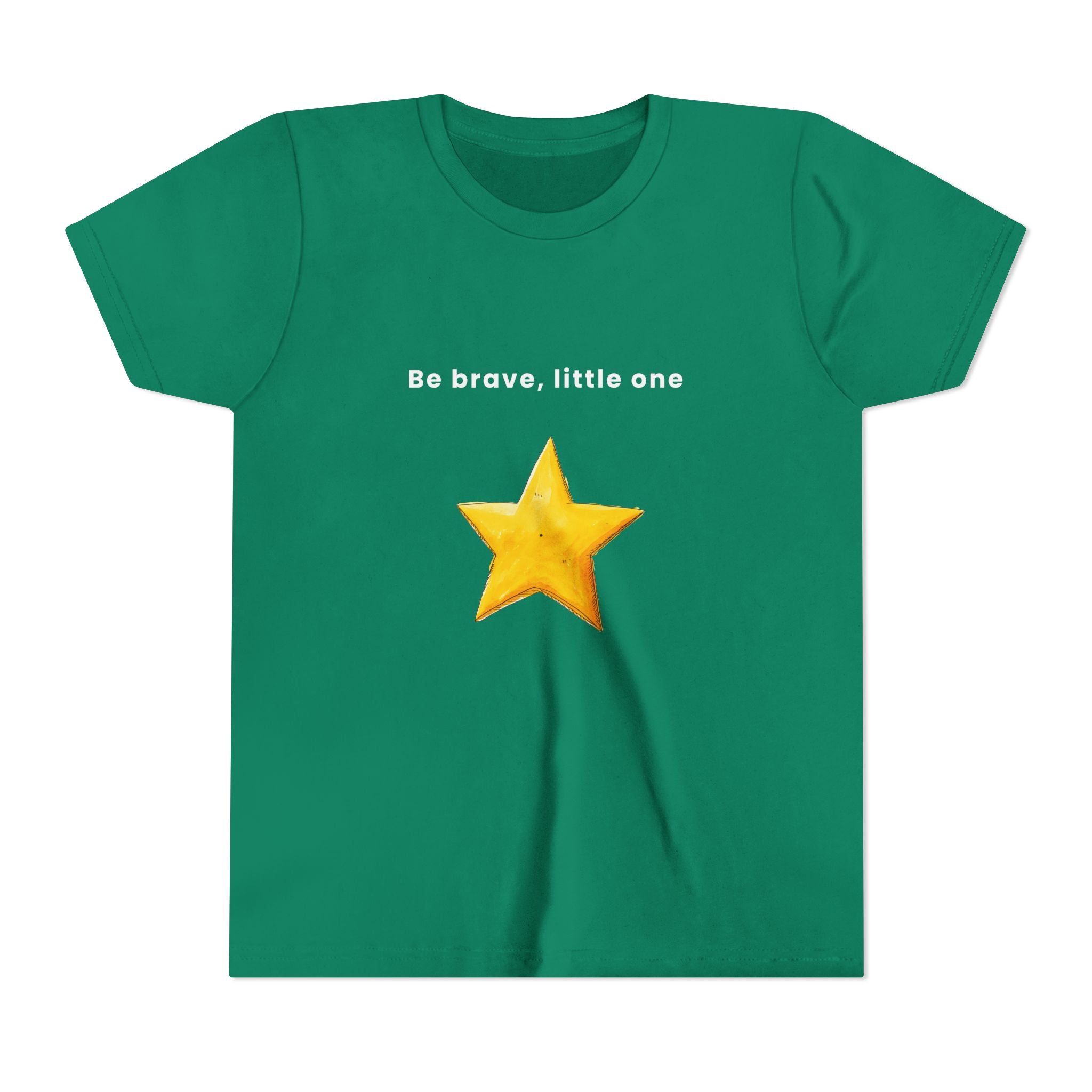 Be Brave Little One | Kids Motivational Graphic Handdrawn Star T-Shirt