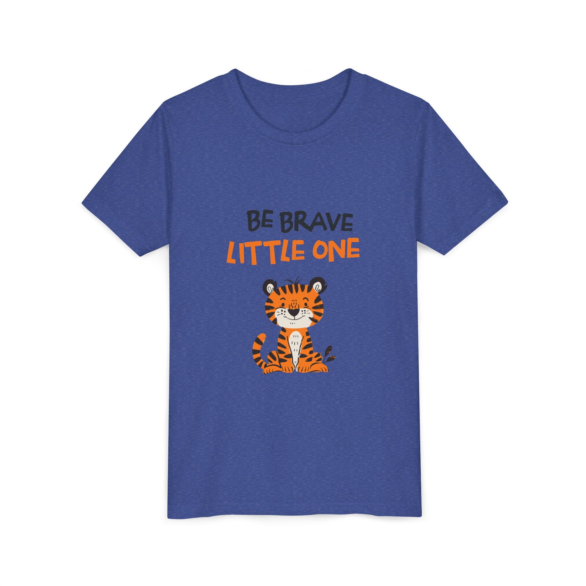 Be Brave Little One | Kids Motivational Graphic Cute Tiger T-Shirt