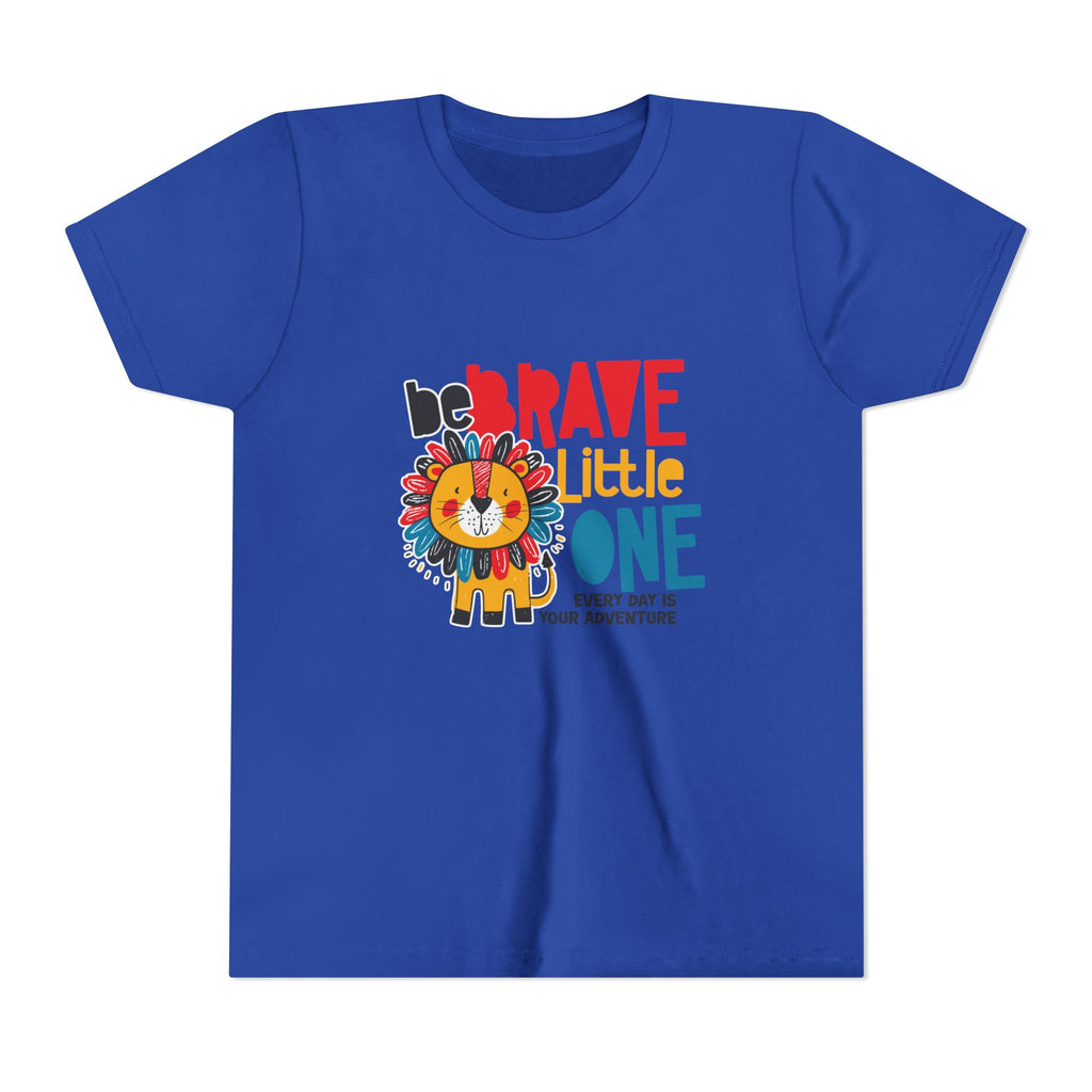 Be Brave Little One | Kids Motivational Graphic Cute Colourful Lion T-Shirt