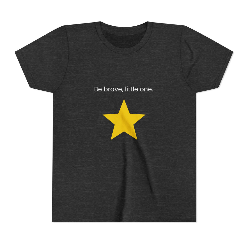 Be Brave Little One | Kids Motivational Graphic Minimalistic Golden Star T-Shirt