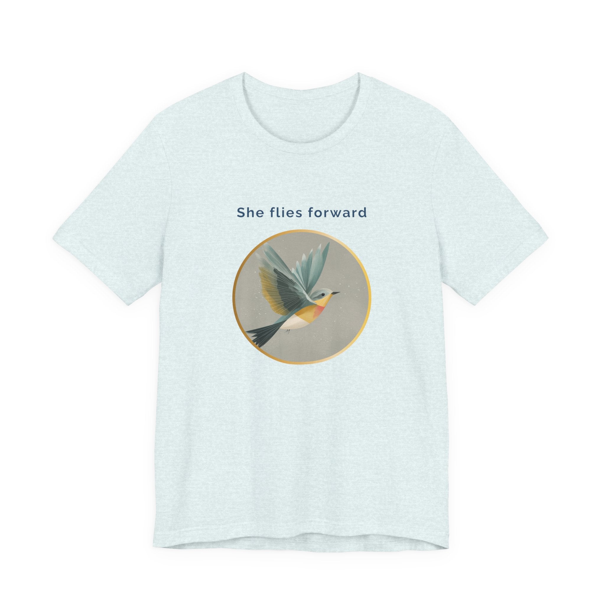 She Flies Forward | Women's Motivational Graphic Quiet Lift T-Shirt