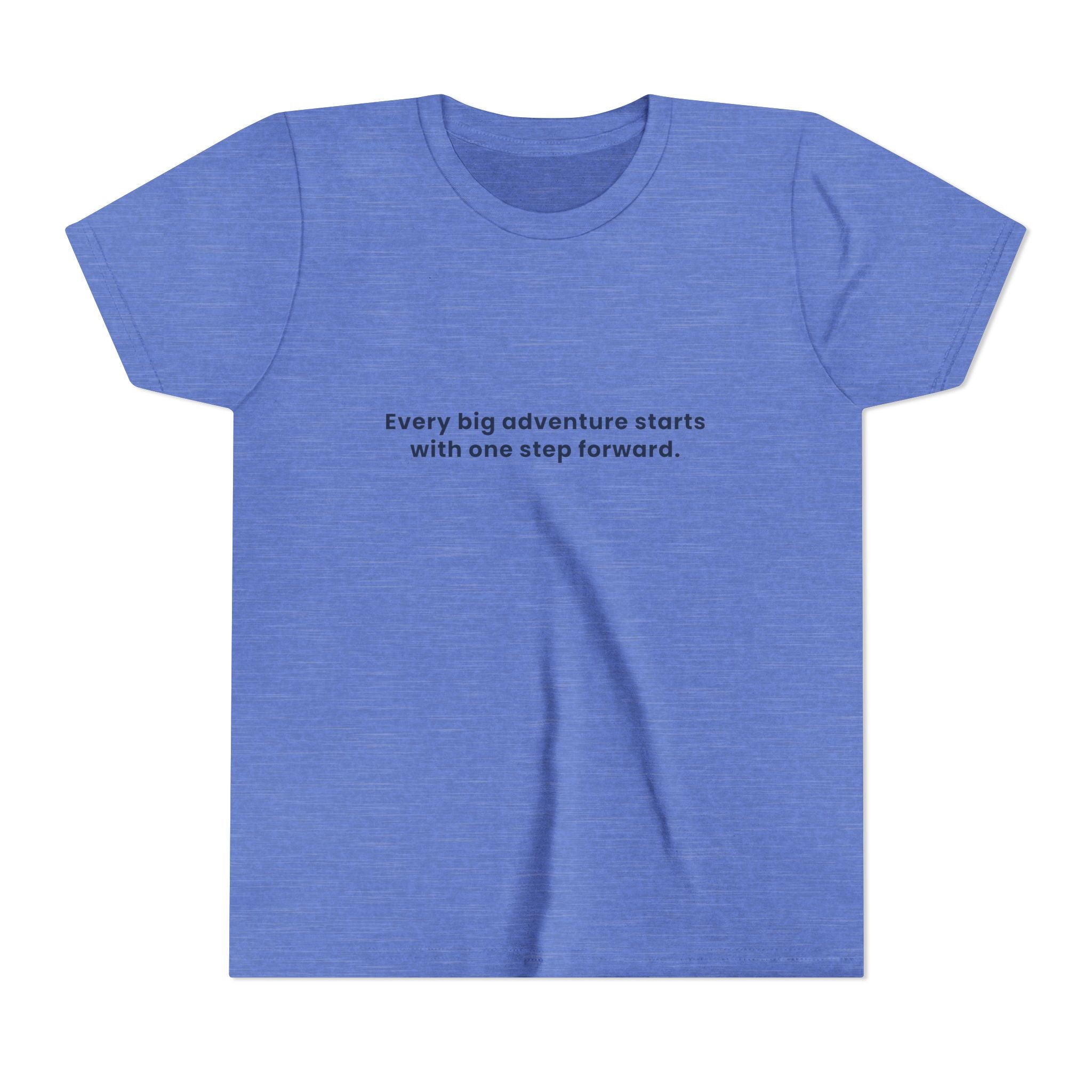 Every big adventure starts with one step forward | Kids Motivational T-Shirt