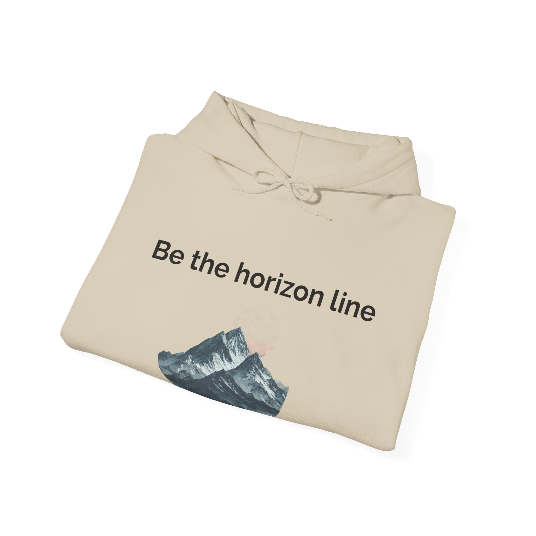 Be the horizon Line | Women's Motivational Graphic Mountain Wave Sunrise Hoodie