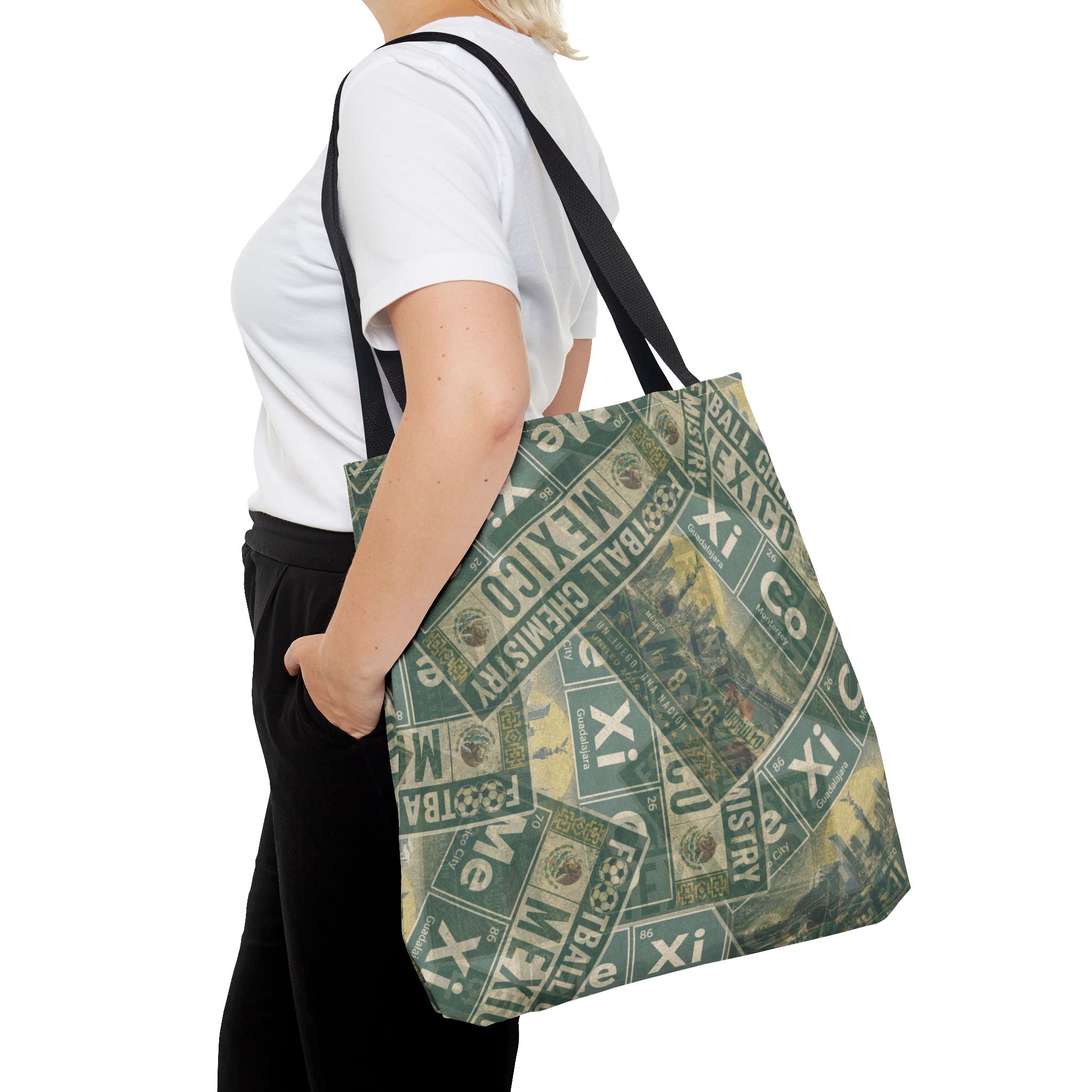 Mexico Football Tote Bag | Green. Bonded loud.