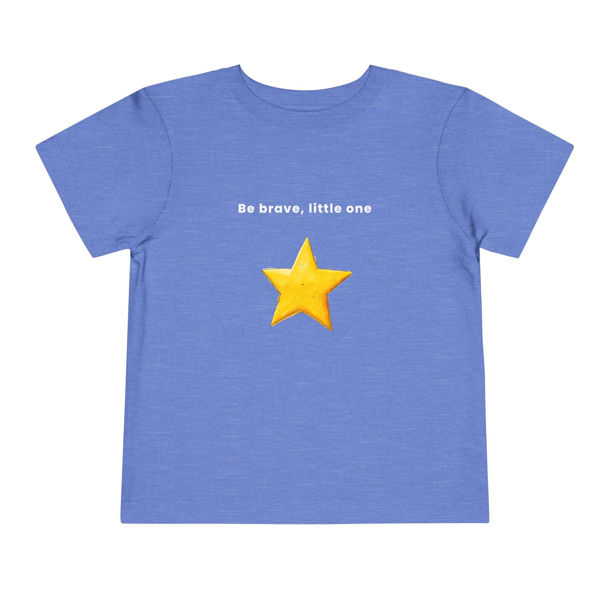 Be Brave Little One | Toddler Motivational Graphic Handdrawn Star T-Shirt