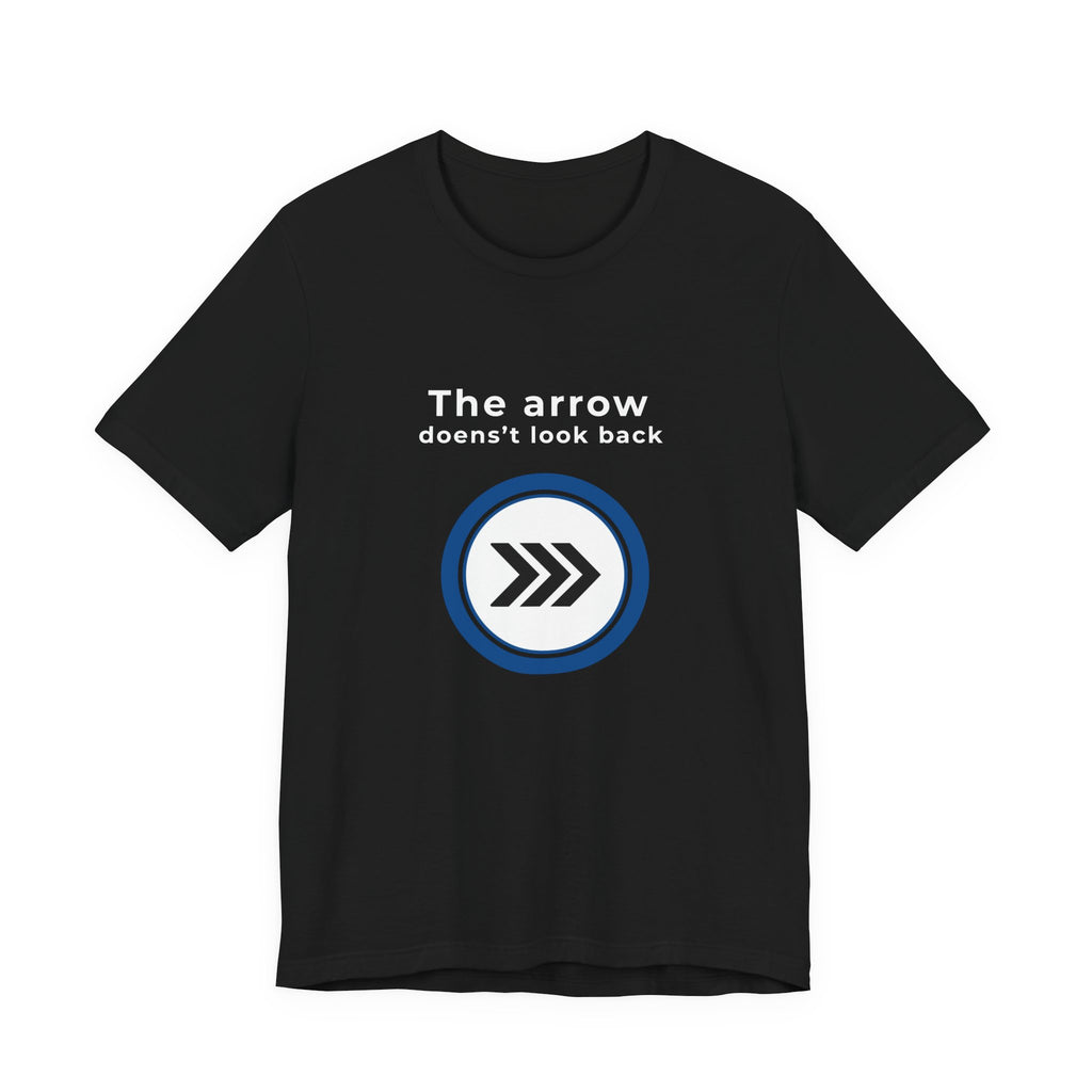 Arrow Circle Graphic Tee — Minimalist Directional Logo T-Shirt