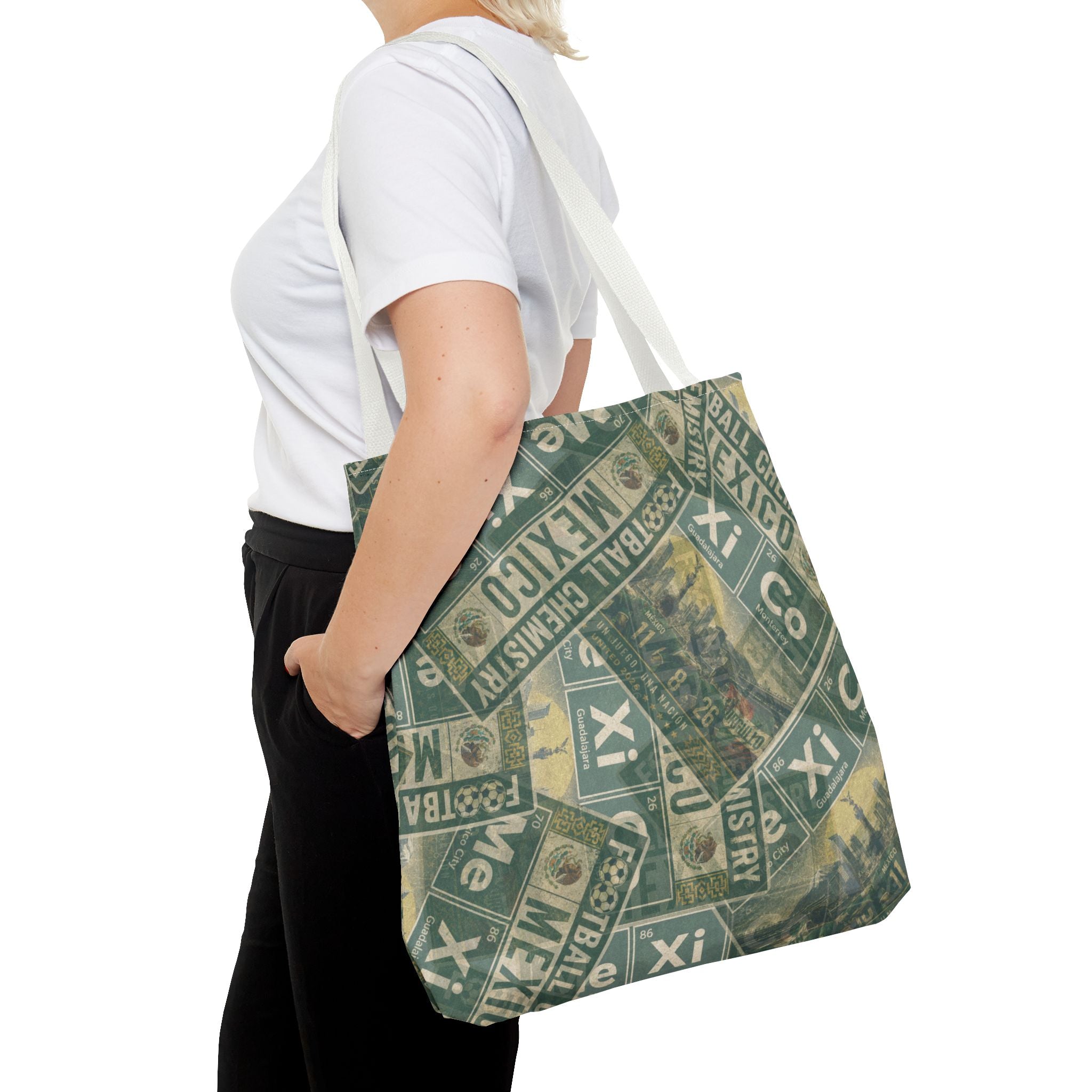 Mexico Football Tote Bag | Green. Bonded loud.