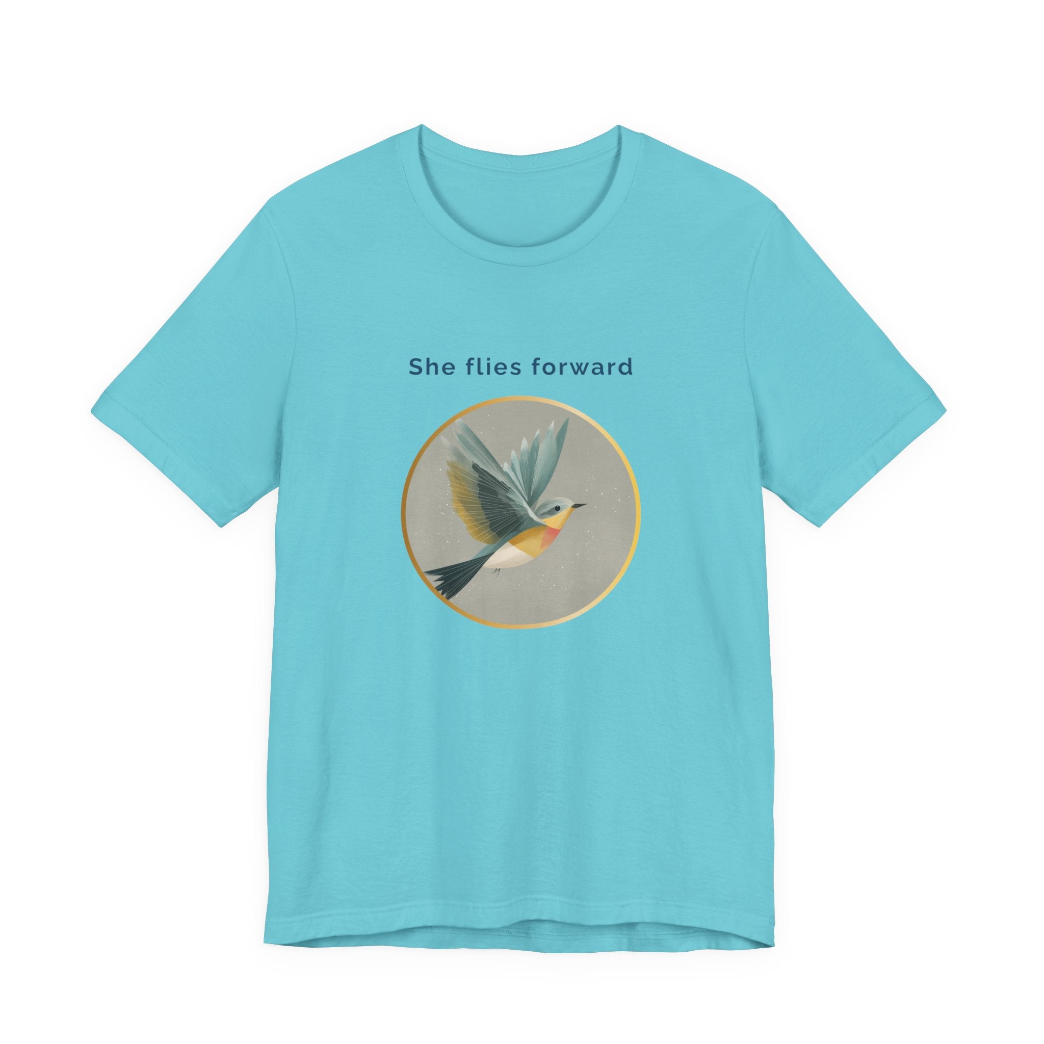 She Flies Forward | Women's Motivational Graphic Quiet Lift T-Shirt